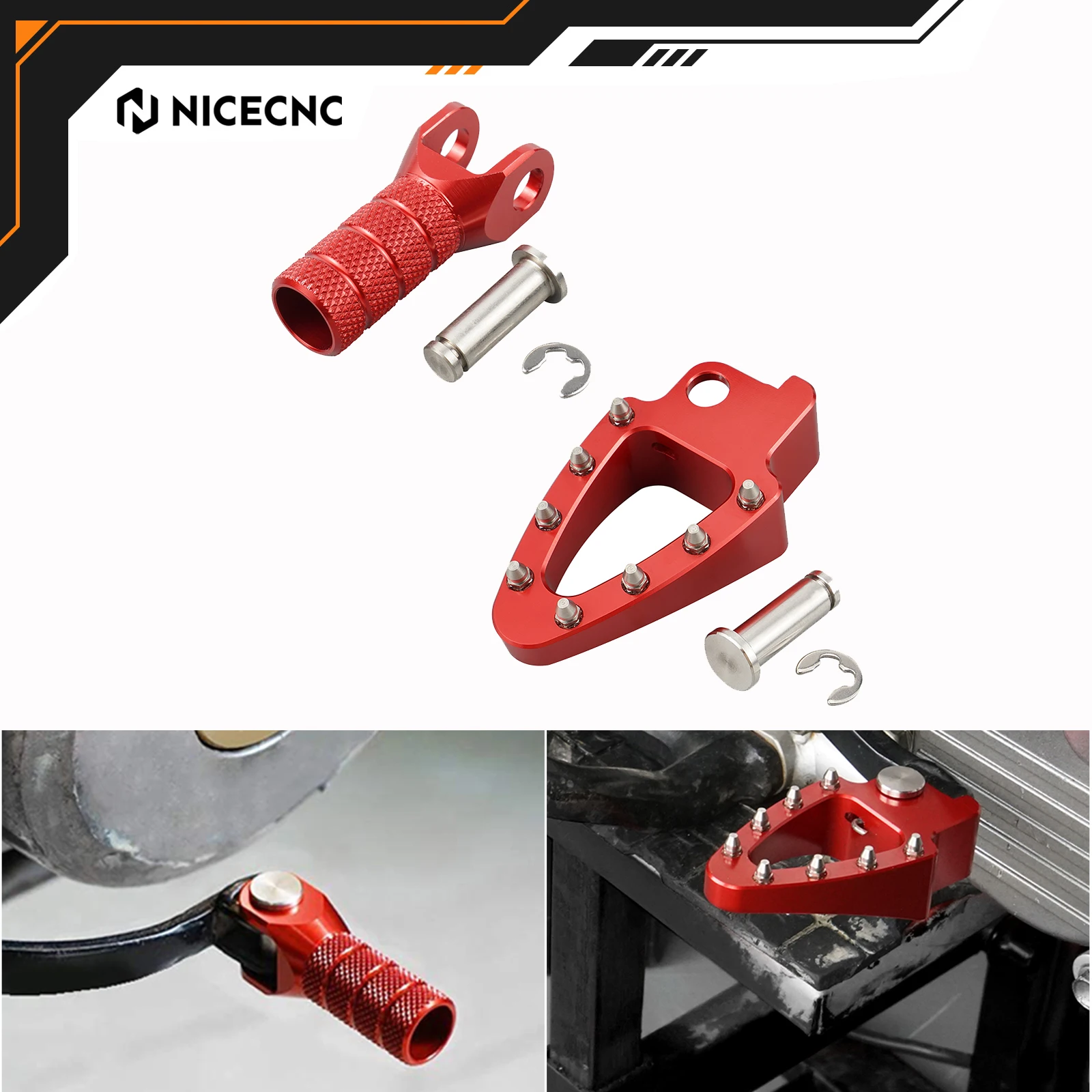 

NICECNC For Honda XR650L XR 650L 650 L 1993-2025 2024 Enlarged Brake Pedal Plate Shift Lever Tip Aluminum Motorcycle Accessories