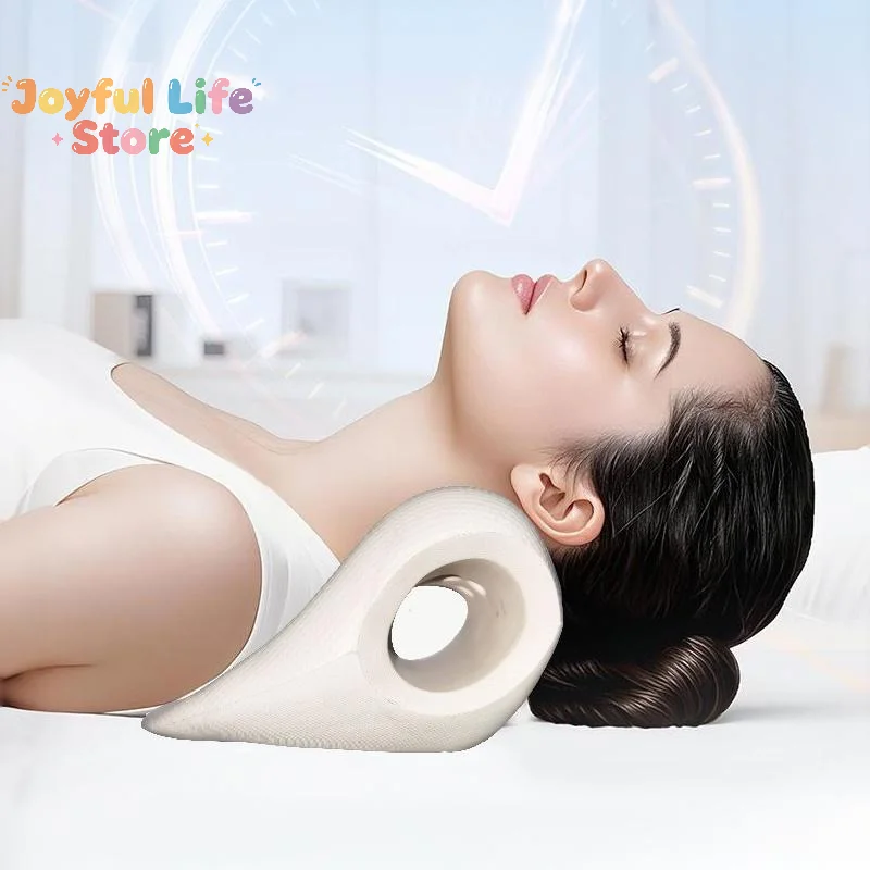1Pc C-Shaped Contour Fatigue Relaxation Neck Shoulder Relaxer Cervical Support Massage Pillow Multi-Purpose Acupressure Design