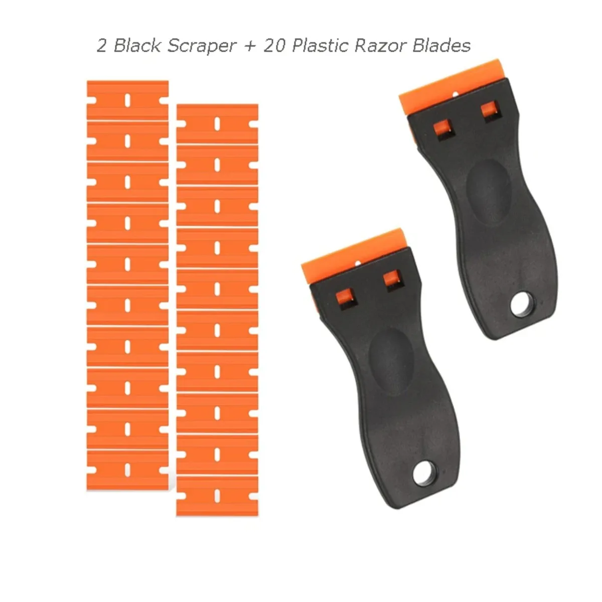 Plastic Glue Removal Scraper Multifunctional Residue & Stain Cleaner For Kitchen Glass And Household Daily Cleaning Use