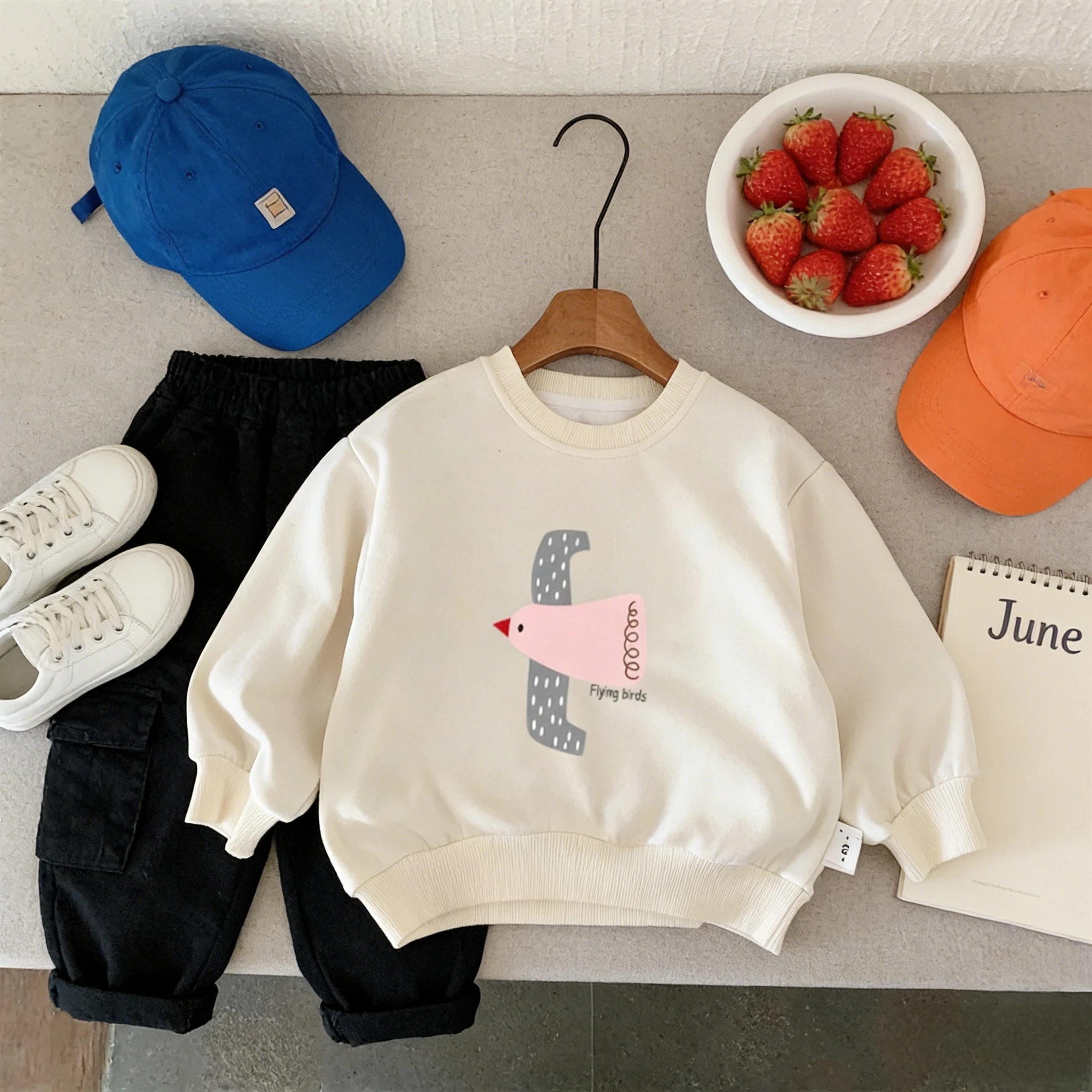 Sudadera coreana de moda con d - Baby Food Intake reseña y precio