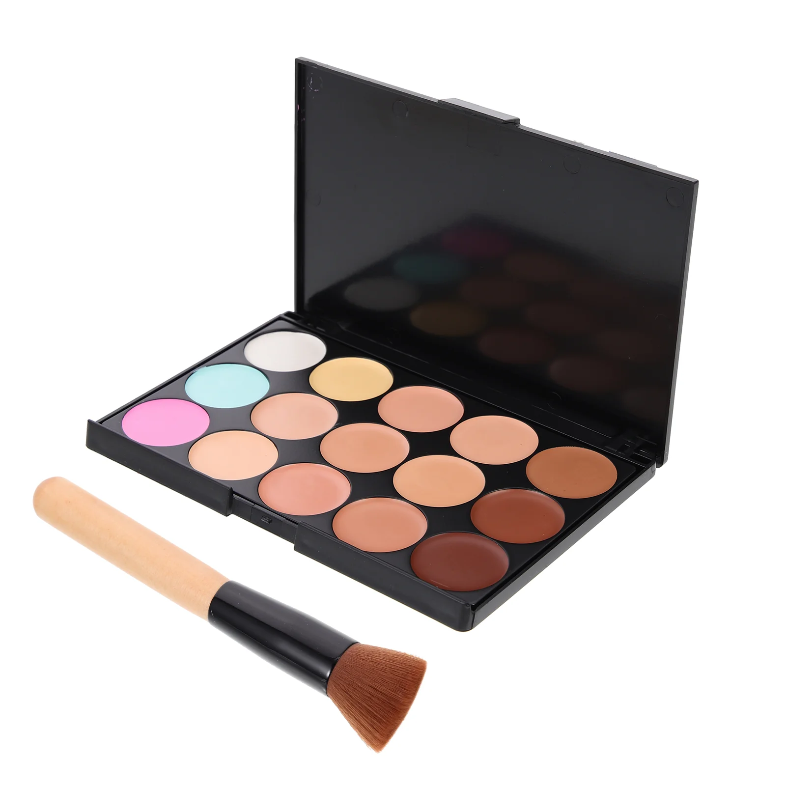 2 Pcs Makeup Tool Set Concealer Shades Waterproof Palettes Accessories Cosmetics Pallet Kit Pp Bruise Cream Girl Child