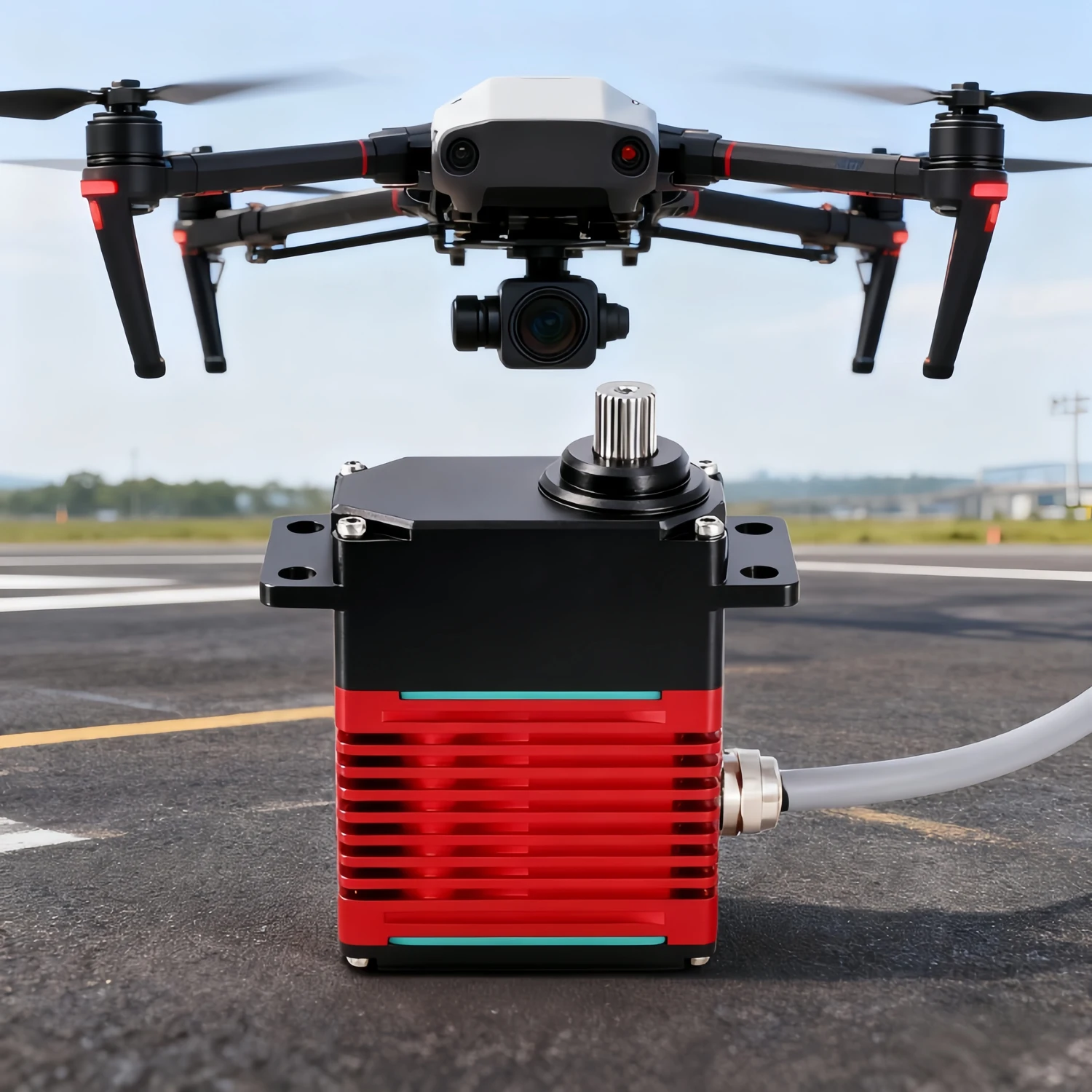 DSservo DES110 180 ° /270 °   Servo motori di grado Servo digitale da 110 kg IP67 impermeabile per accessori robotici per aeroplani modello RC