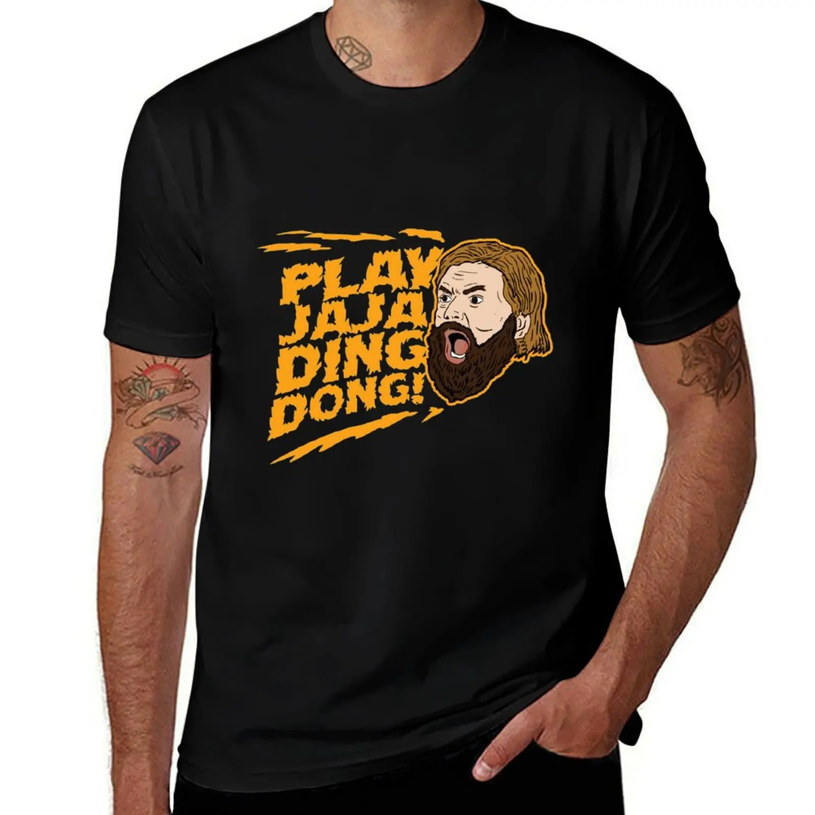 Play Jaja Ding Dong T-Shirt Casual Fashion Print Tee Top T-Shirt