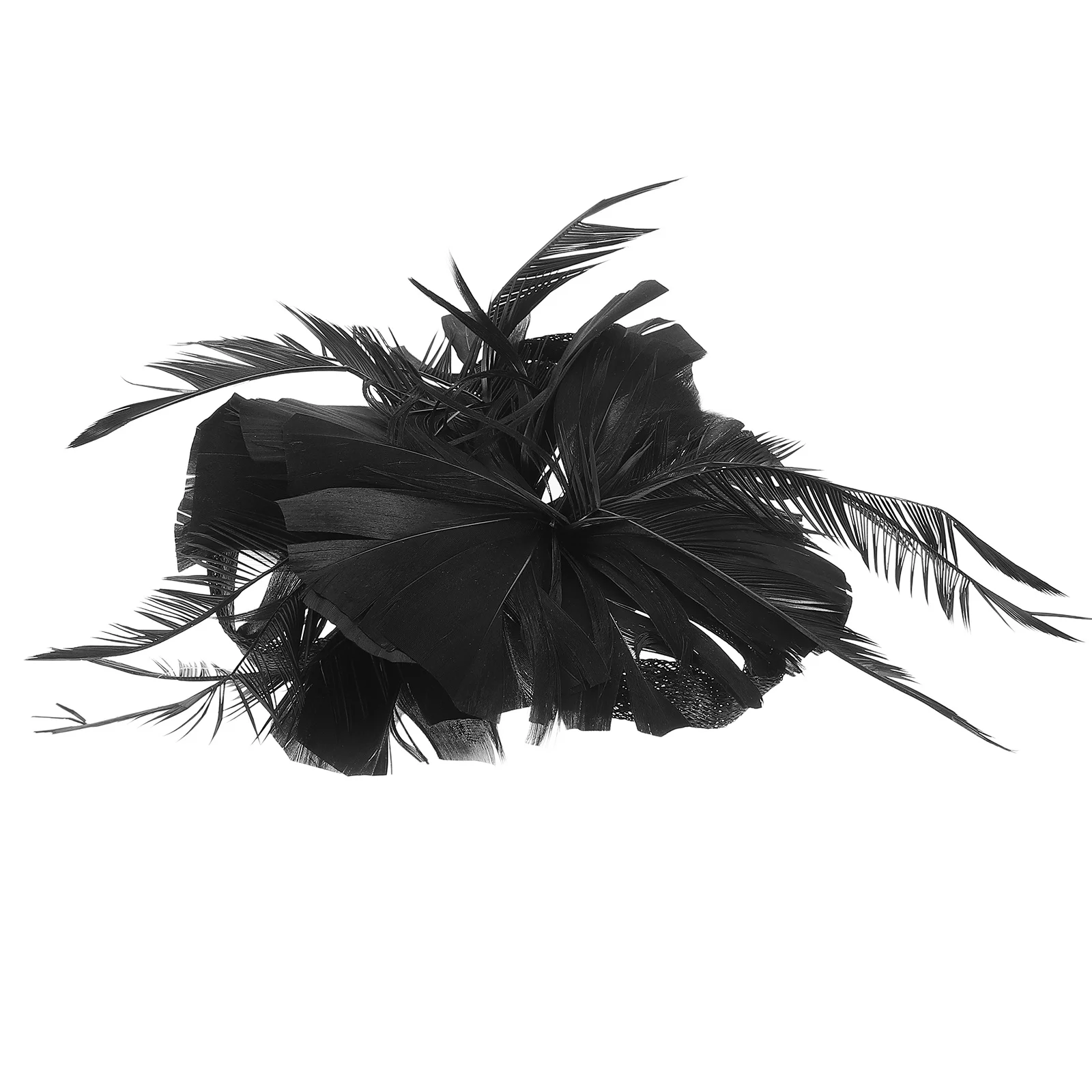 

1pc Plume Flax Hair Side Clip One Size Elegant Durable Headdress For Wedding Party Prom Banquet Bridesmaid Evening Event
