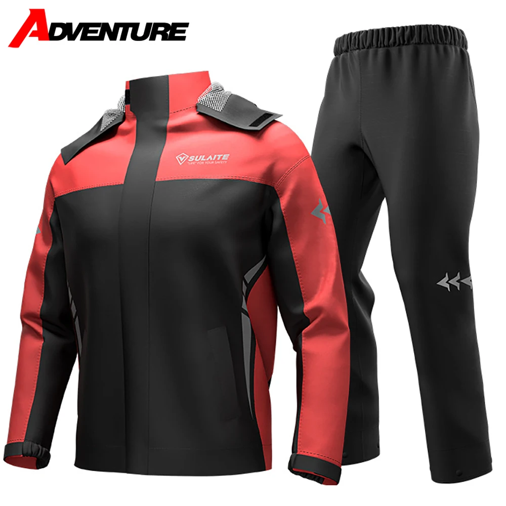 

Outdoor Riding Rainproof Set Motorcycle Raincoat Off-road Motorcycle Bicycle Riding Rainproof Suit Rainproof For Men And Women