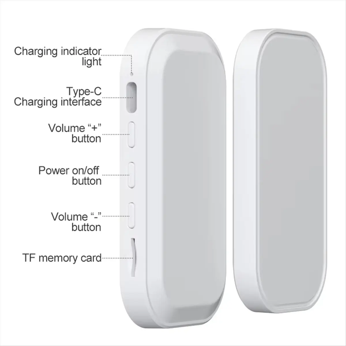 

Under Pillow Bone Conduction BT 5.3 Speaker and Soundbar Timed Shutdown TF Card Player Portable Mini Stereo Music Box