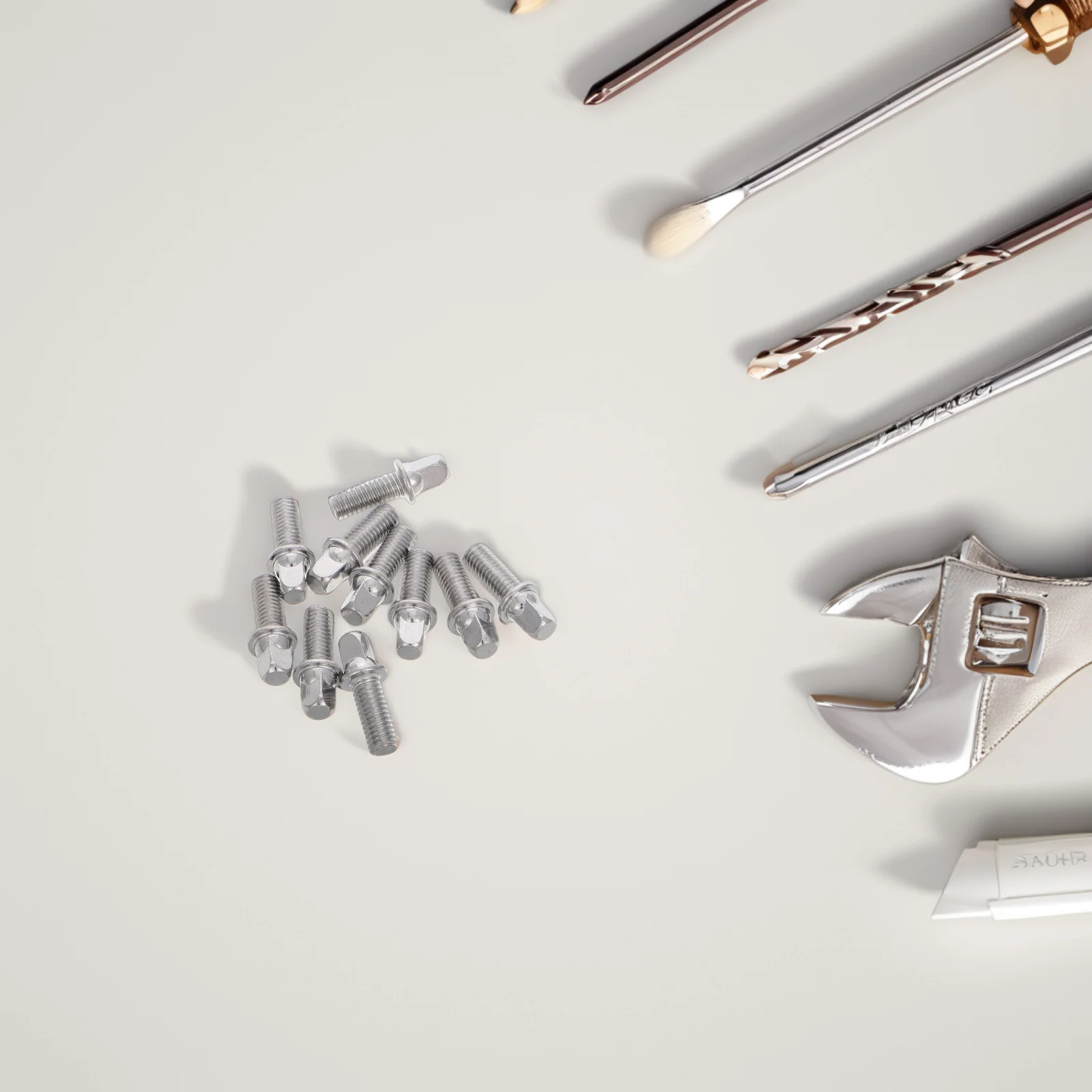 

10Pcs M6x15mm Drum Replacement Screws Enhanced Sound for Snare Drums and Accessories Silver Drum Screws Metronome for Drums