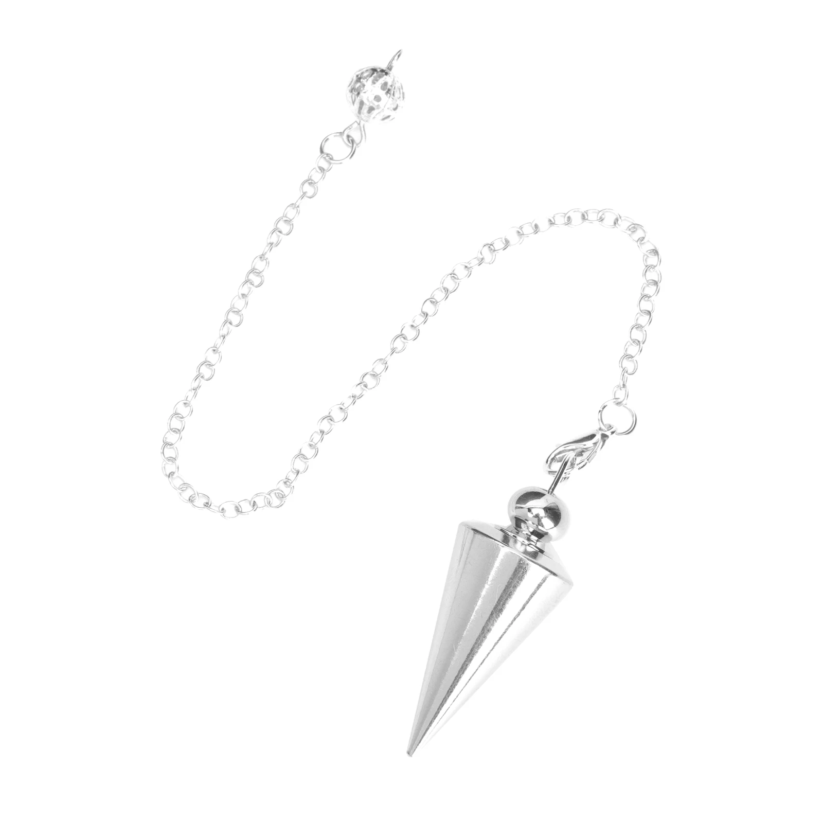 

Round Cone Pendulum Pendant Necklace Alloy Iron Punk Chain Jewelry Accessory Gift Idea Birthday Valentine Party Wear