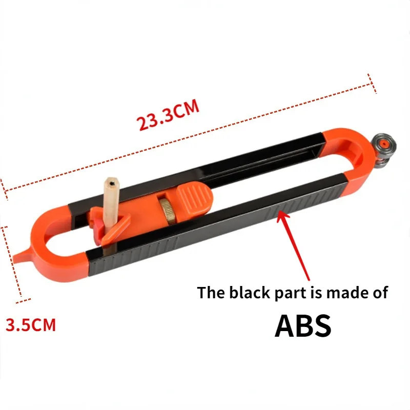 مقياس دقيق لقياس الأعمال الخشبية ، مسطرة نقش جانبي ، مقياس كفاف بقفل ، قفل قابل للتعديل ، أداة قياس #6