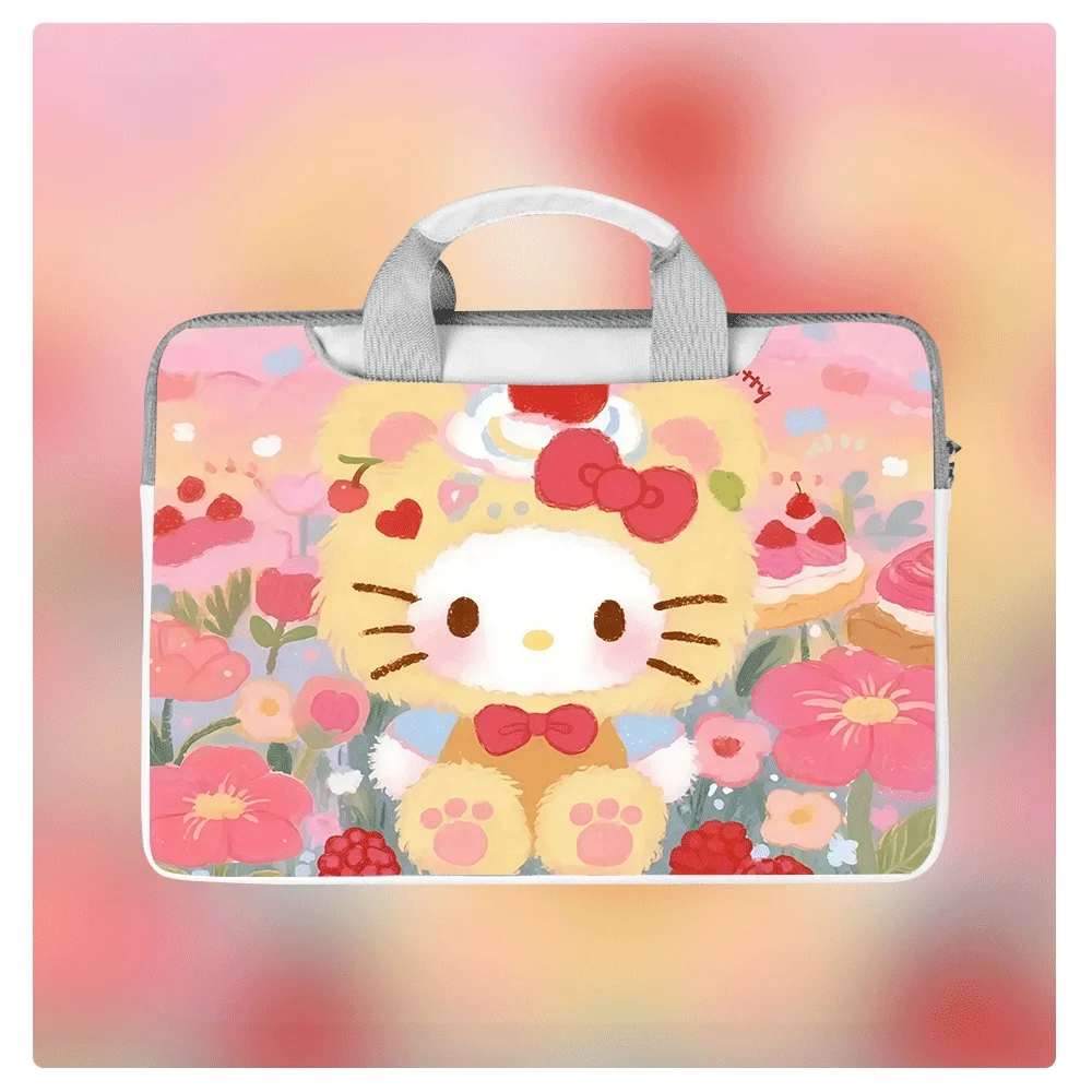 

Cartoon Hello Kitty Computer Bag 12 13 14 15 16 Inch Large Capacity Computer Bag Shoulder Messenger Bag Student Holiday Gift