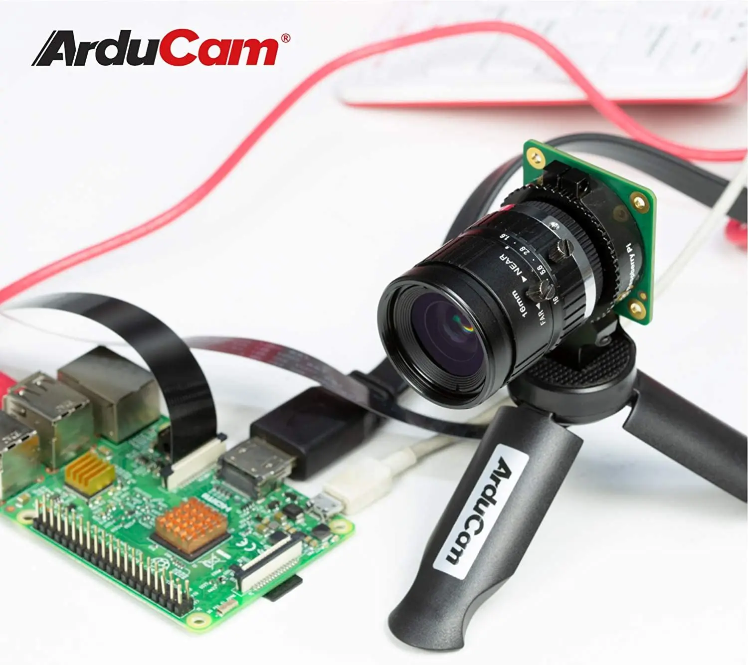 Imagem -04 - Arducam C-mount Lens para Raspberry pi Câmera 16 mm de Comprimento Focal com Foco Manual e Abertura Ajustável de Alta Qualidade