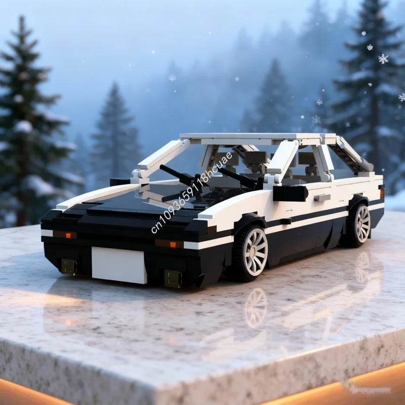 706개 MOC 토요타 스프린터 트루에노 해치백 크리에이터 모델 빌딩 크리스마스 선물 블록 장난감 건축 DIY 아이디어 브릭 어린이용