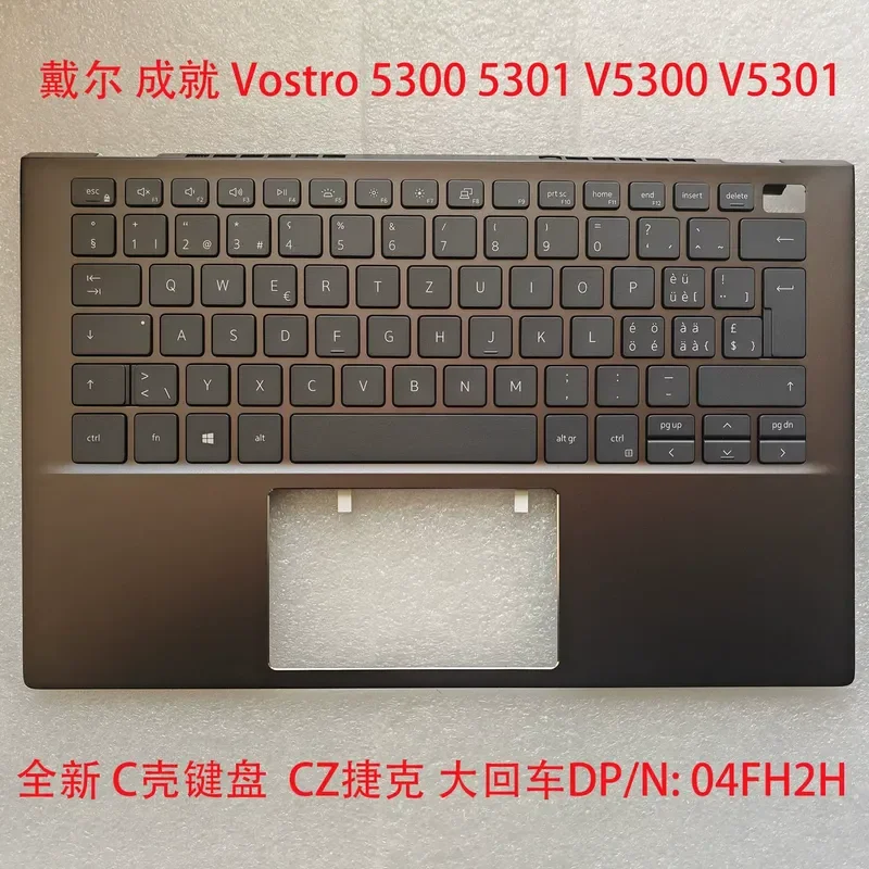 Keyboard C Case for Dell Achievement Vostro 5300 5301 V5300 V5301 V5320 with Czech Republic Layout