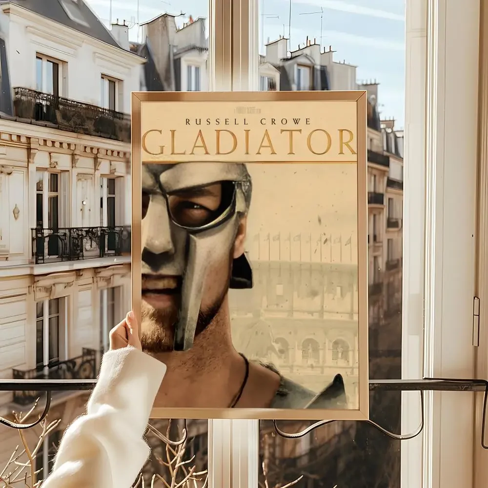 الفيلم الكلاسيكي G_GladiatorS HD الكتان قماش المشارك جدار الفن يطبع لغرفة المعيشة غرفة نوم مكتب هدية تزيين المنزل #4