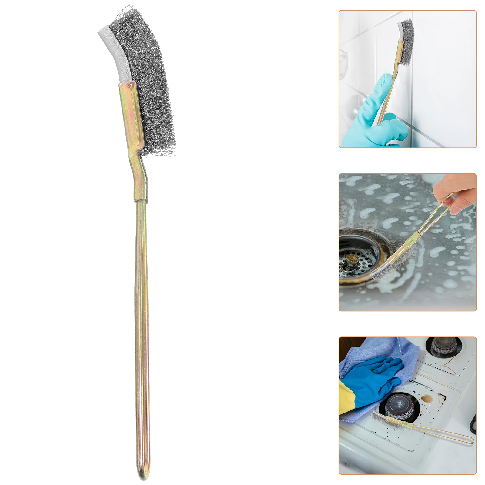 

Stable Rust Removal Brush Metal Cleaning Tool Wire Brush For Home Industrial Automotive Use Portable Compact Size Efficient