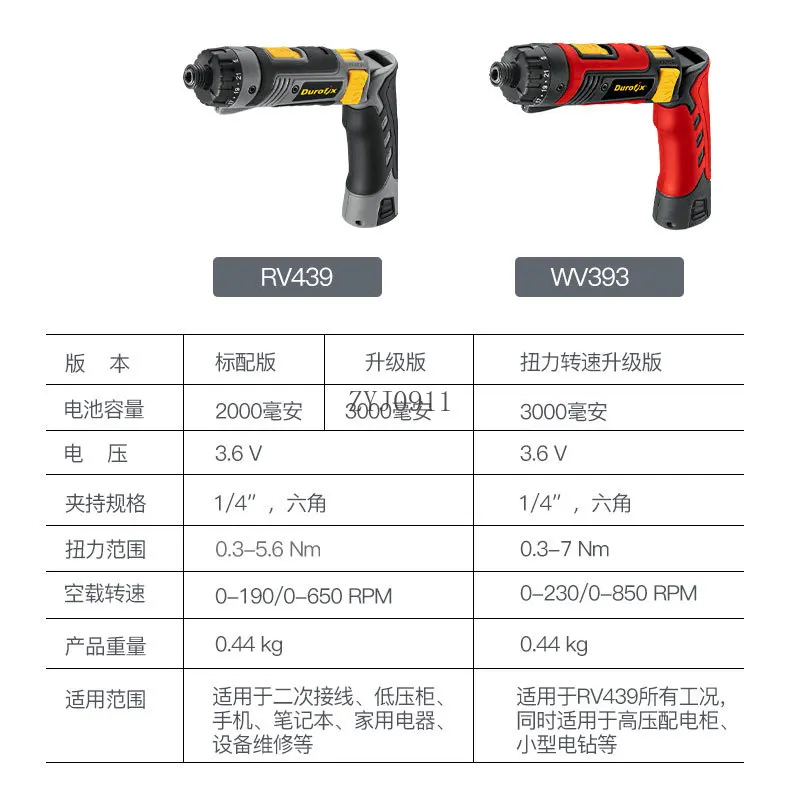 Electric screwdriver rechargeable multi-functional small electric batch durofix439 automatic screwdriver