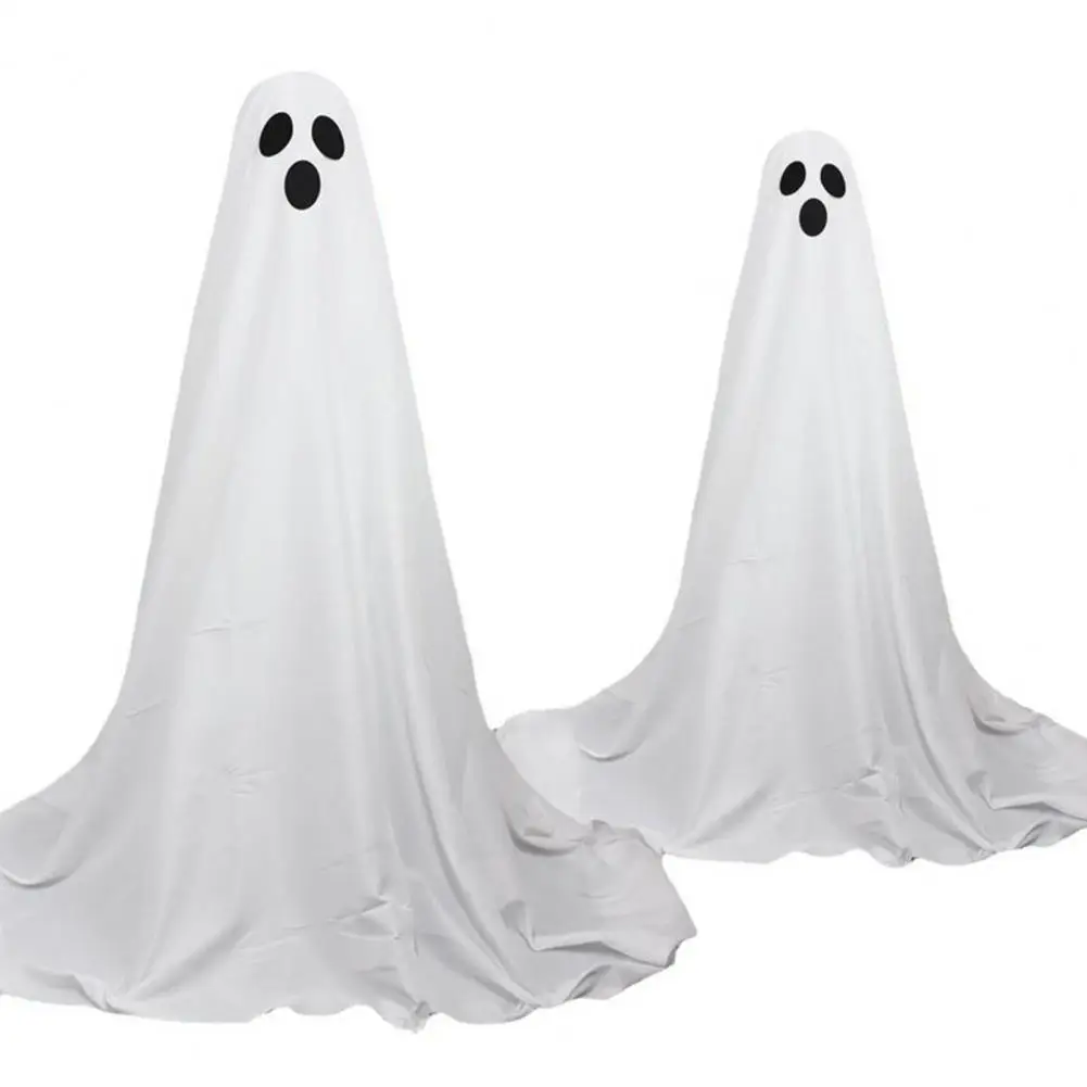 Glowing Ghost Decorations Spooky Halloween Ghost Decorations for Front Porch Yard Set of 2 Packs Outdoor Ornaments with for A