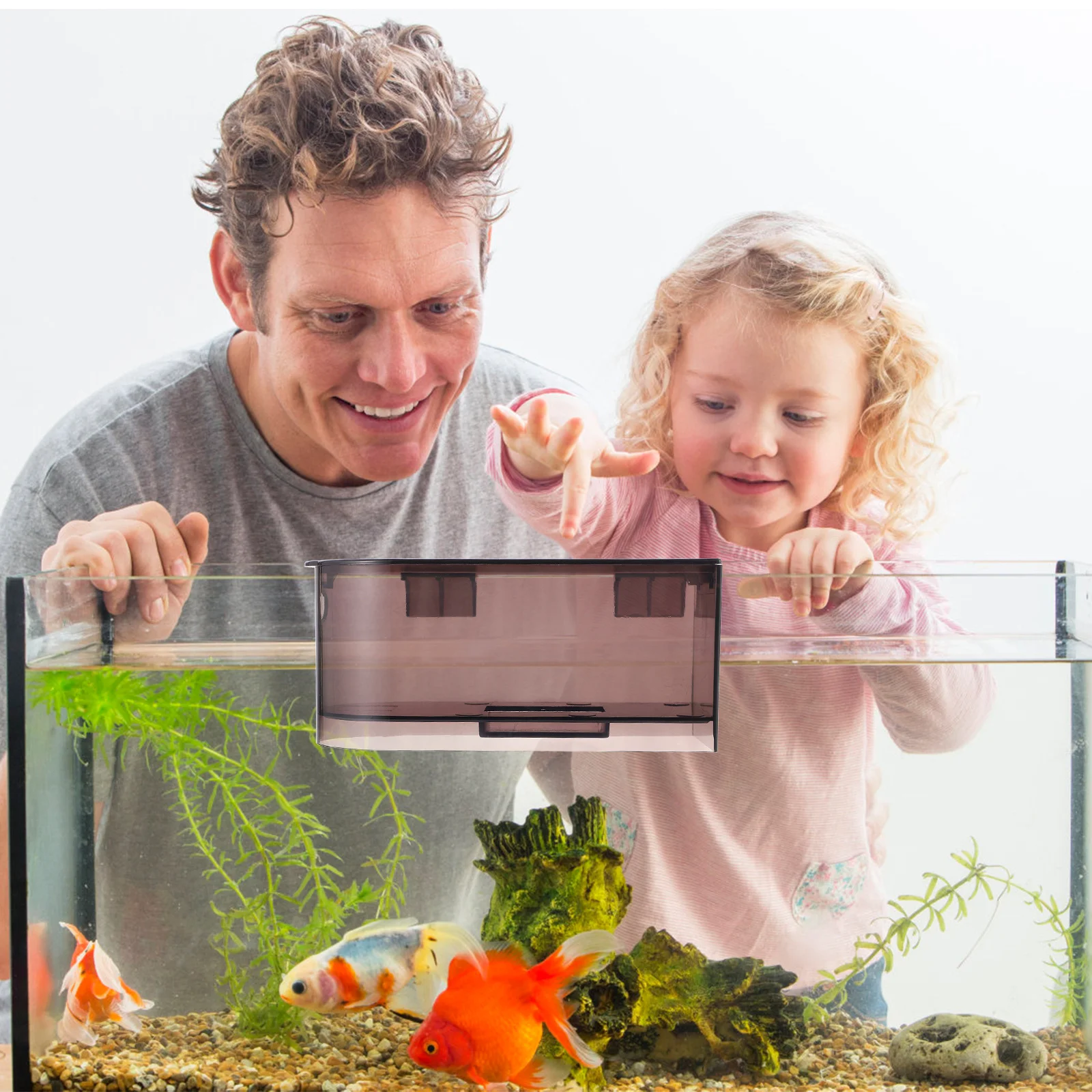 

U Shaped Box Plastic Aquarium Filter For Turtle Tank Hanging Fish Tank Filtering Tool Empty Filter Container Aquarium