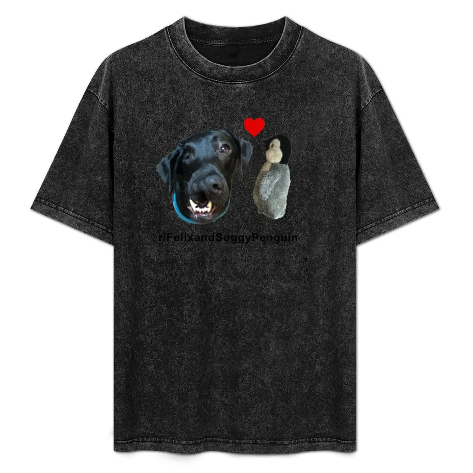

Felix and Soggy Penguin T-Shirt Breathable Basic Cotton T-Shirt