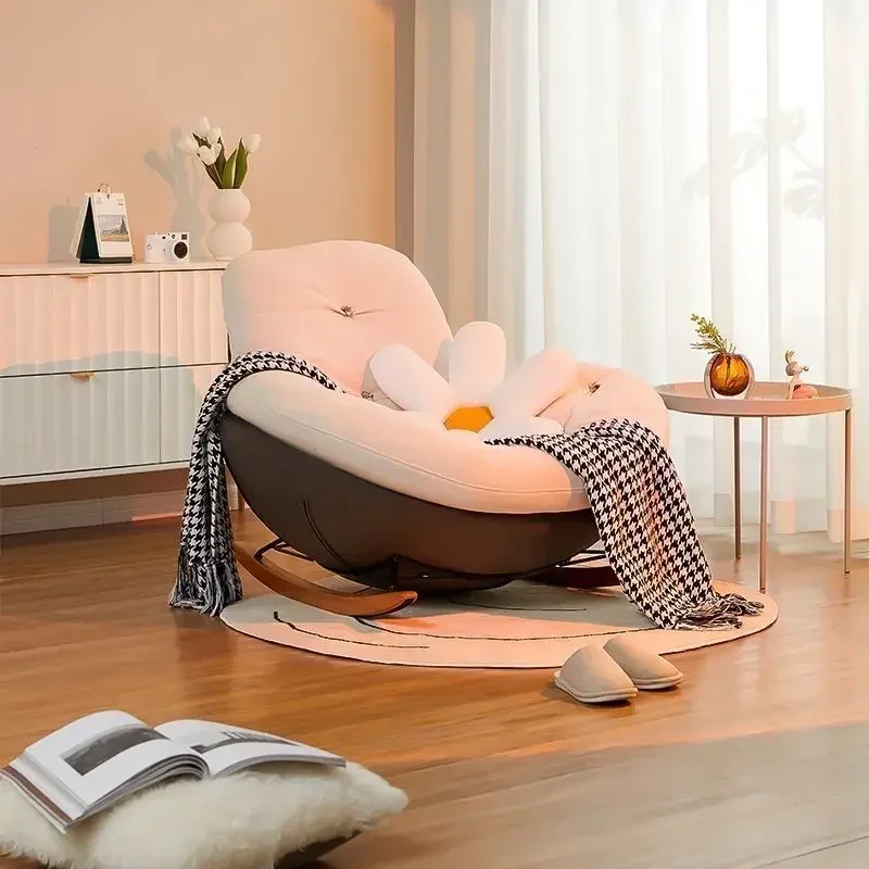

Single Soft Living Room Chairs Minimalist Kawaii Relaxing Modern Lounge Chairs Recliner Lazy Nordic Sedie Da Soggiorno Furniture