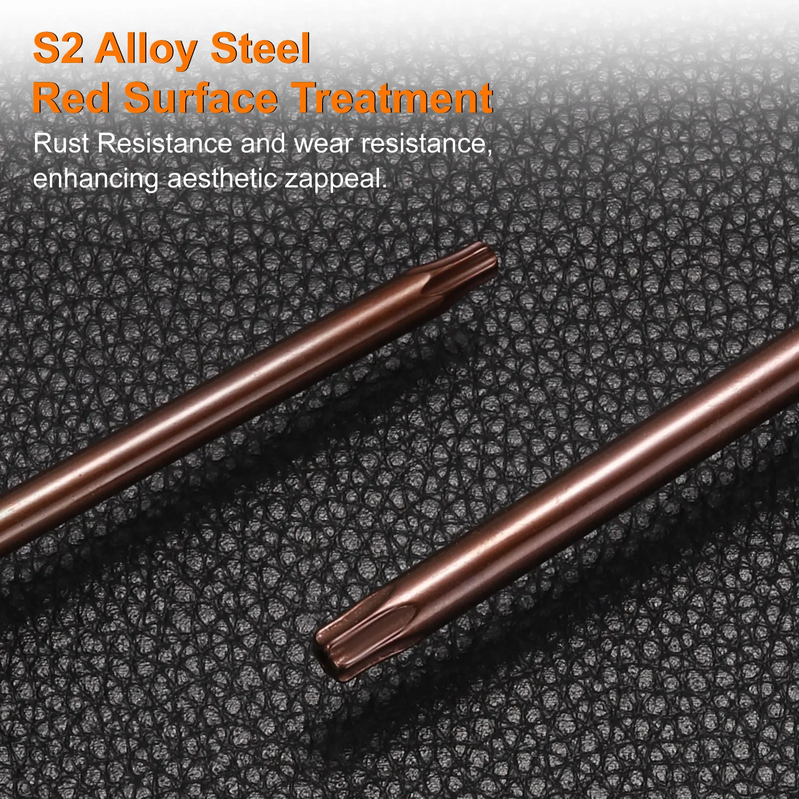 1/2 قطعة T6 T8 T10 T15 T20 T25 T27 T30 T40 توركس مثلث ثلاثة الجناح مفك المغناطيسي تلميح المفكات S2 إصلاح الأدوات اليدوية #5