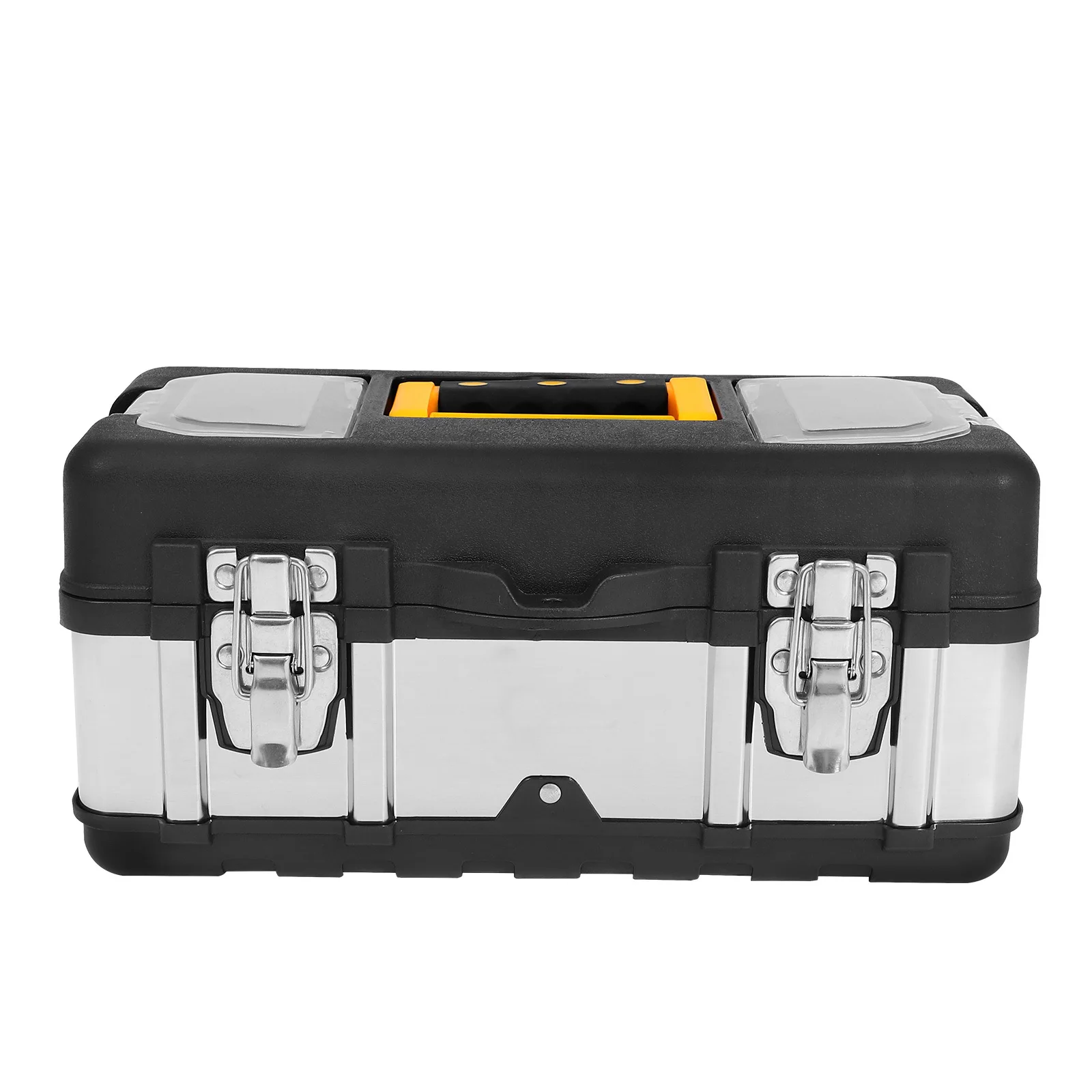 Stainless Steel Toolbox Lockable Compact Durable Travel Organizer Portable Tool Storage Box Multifunctional Handheld Carrying