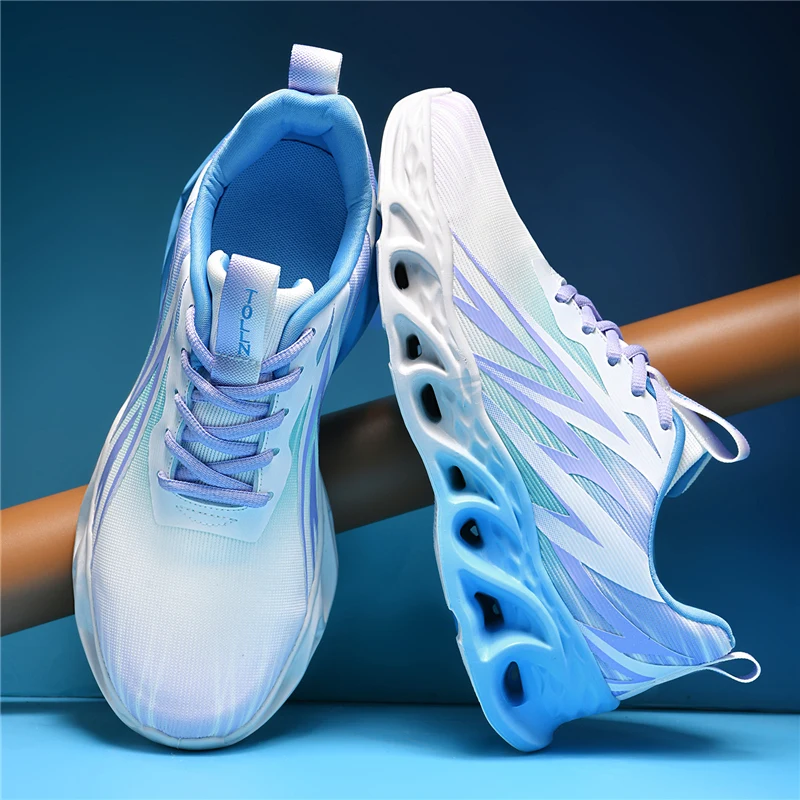 أحذية رياضية YRZL للرجال خفيفة الوزن ومسامية للجري للرجال للركض وغير قابلة للانزلاق أحذية رياضية للمشي في صالة الألعاب الرياضية #1