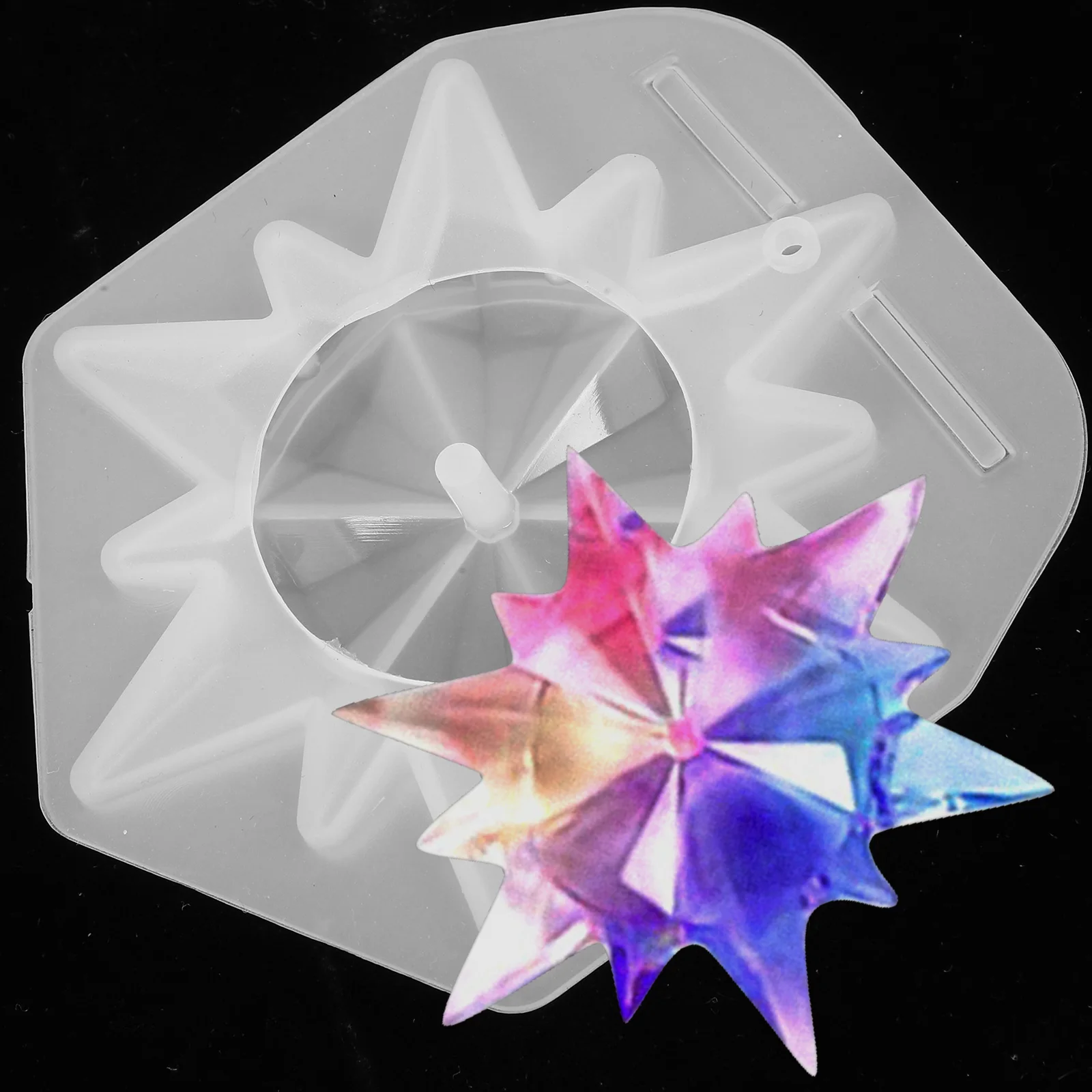 

6Pcs Christmas Silicone Mold Snowflake Pendant Resin Craft Molds Xmas Tree Decor Epoxy Mold