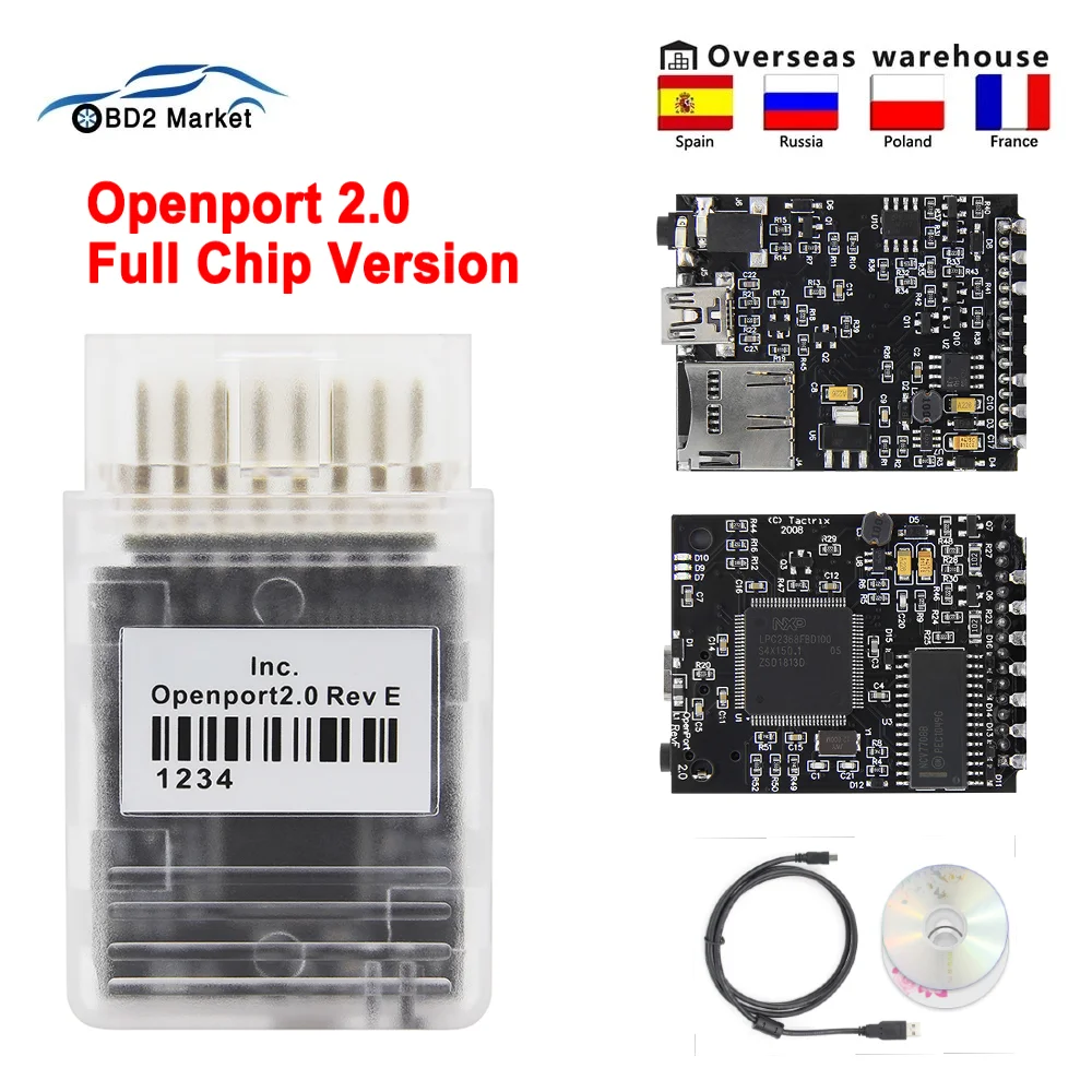 

Новинка, Tactrix Openport 2,0 ECUFLASH OBD2, инструмент для чип-тюнинга, J2534, флэш-сканер с открытым портом ECU, диагностика автомобиля для Mercedes-Benz