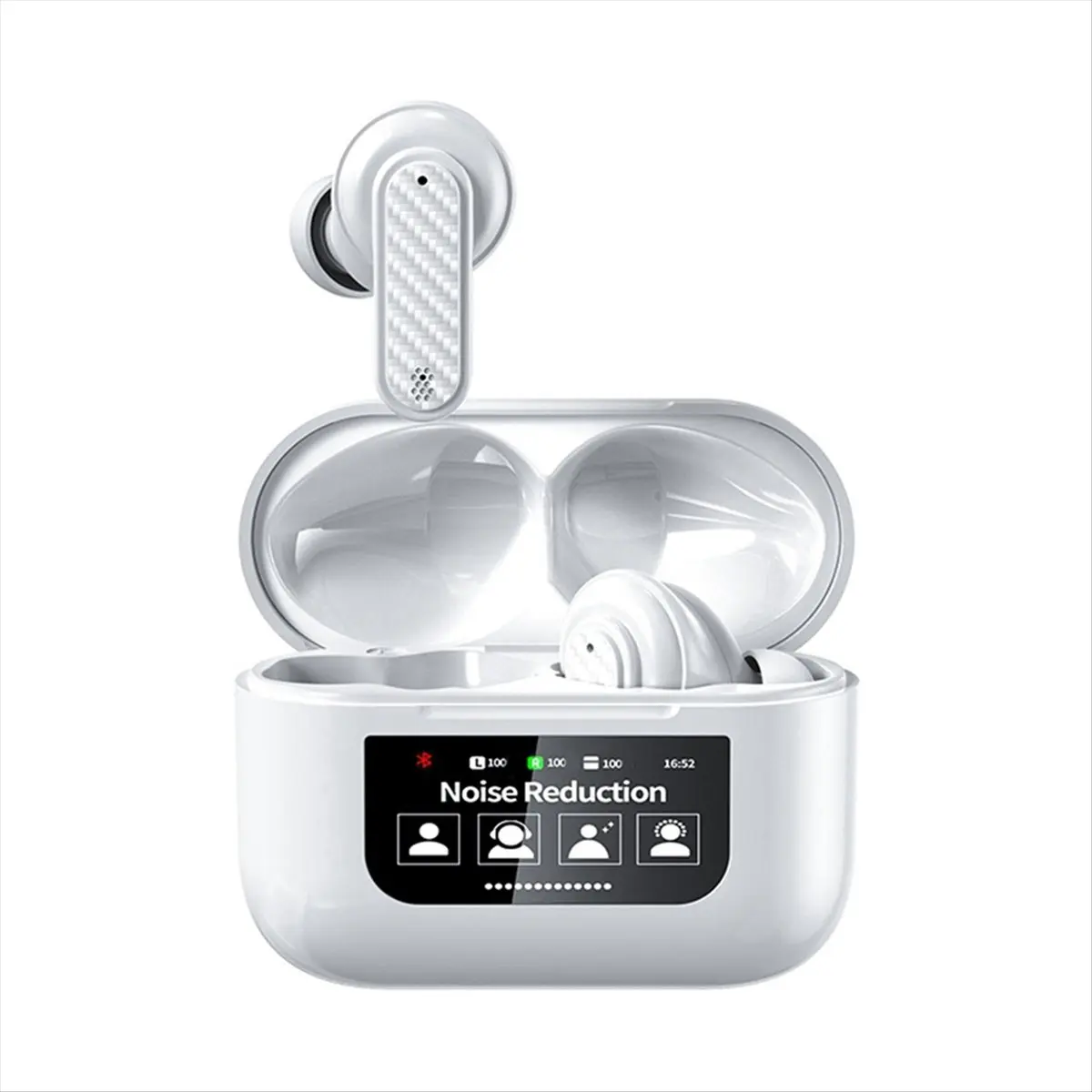 A14M Smart Touch Screen Translator Headset Wireless Real Time Translator Earbuds 144 Languages Translation Earphones B