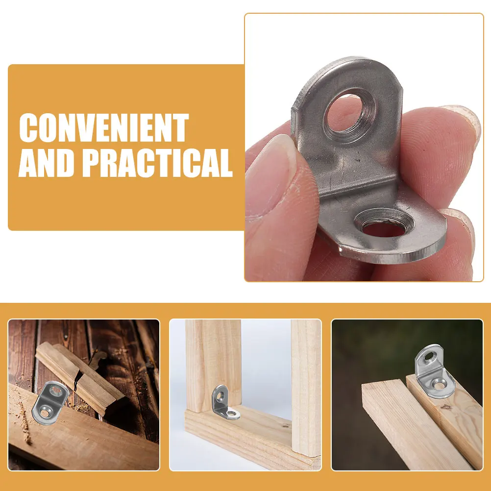 

24Pcs Stainless Steel L Bracket Durable Shelf Support Heavy Load Angle Brace for Wood Metal Brackets L Brackets for Shelves