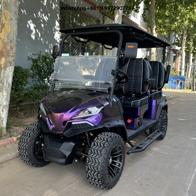 8 Seater Utility Golf Cart With Rear Storage Box Customizable Modification for Farm Material Transfer Working Scenario