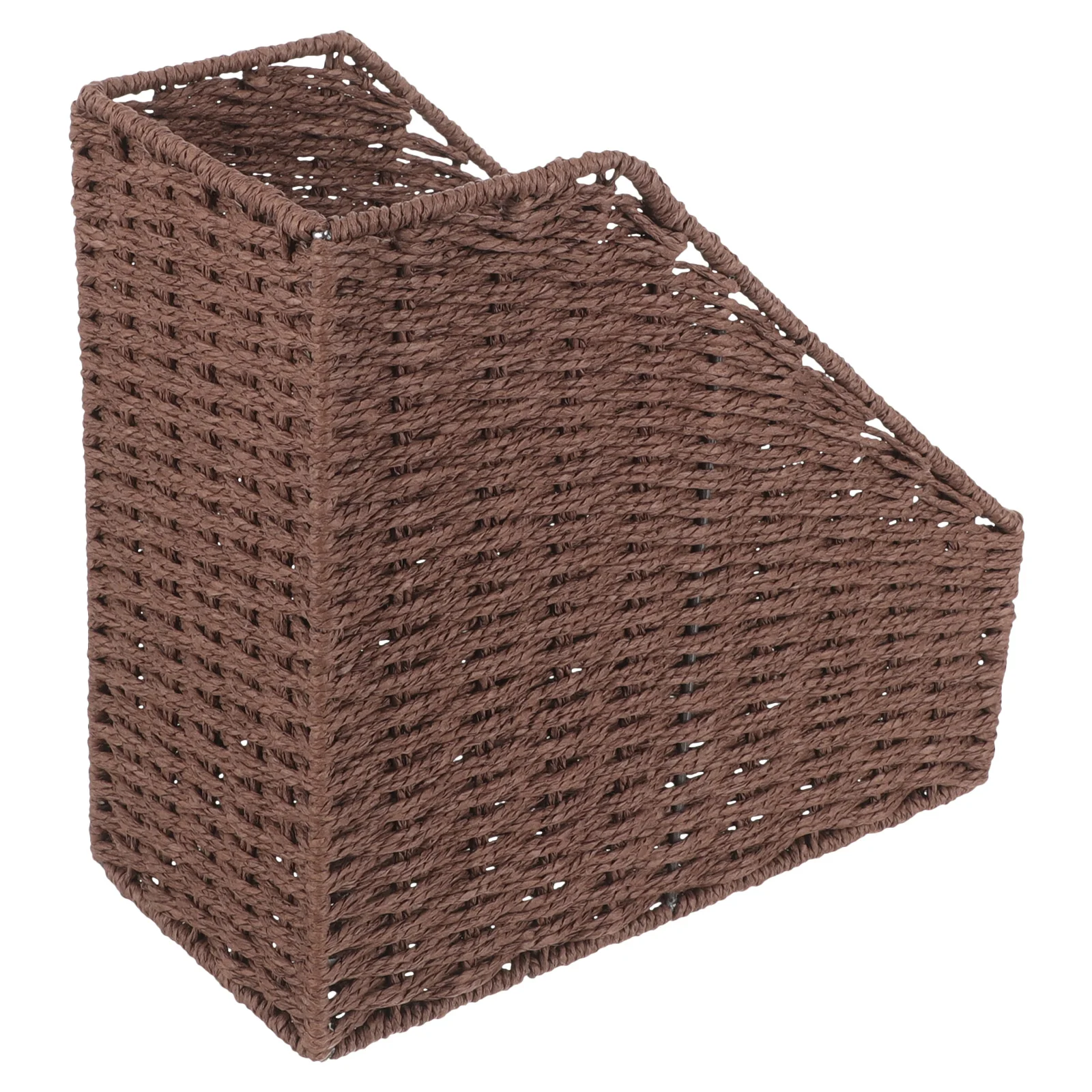 

File Organizing Bookshelf Modern Design Organizer Storage Rack Desktop Document Weave Report Paper Rope Magazine Holder Office