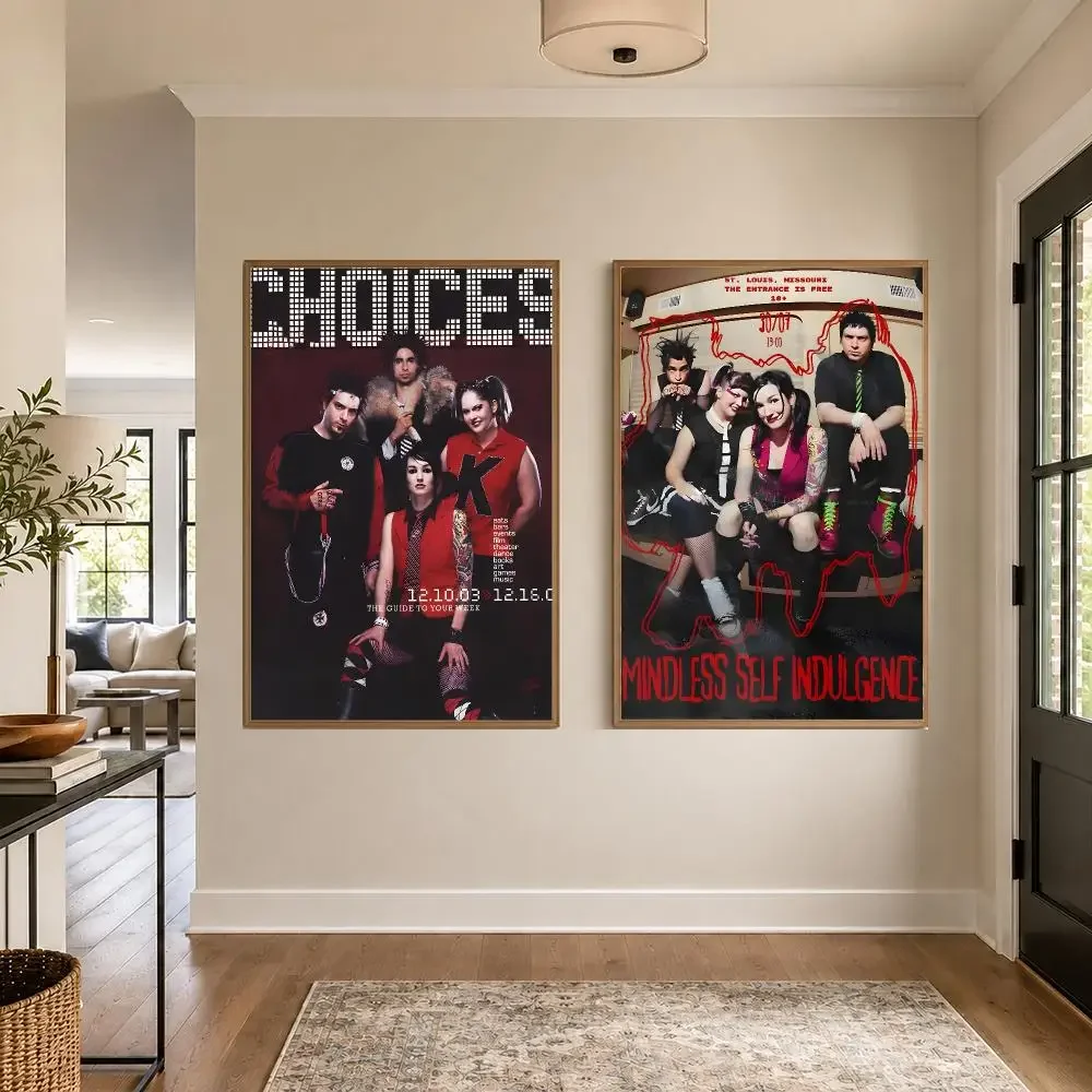 Band Mindless Self Indulgence Poster Graphic Wall Art Poster HD Waterproof PP Paper Print Bedroom Living Room Office Decor Gift