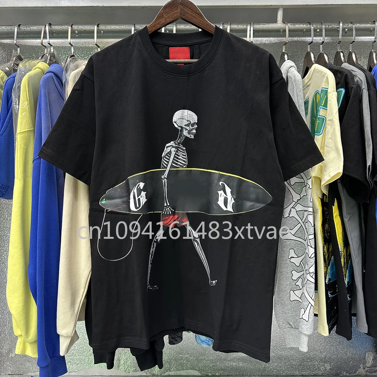 

Luxury Brand GS Men's T-shirts Skateboarding Skeleton Youth Print Logo Top Tees Designer Brand Men's T-shirts