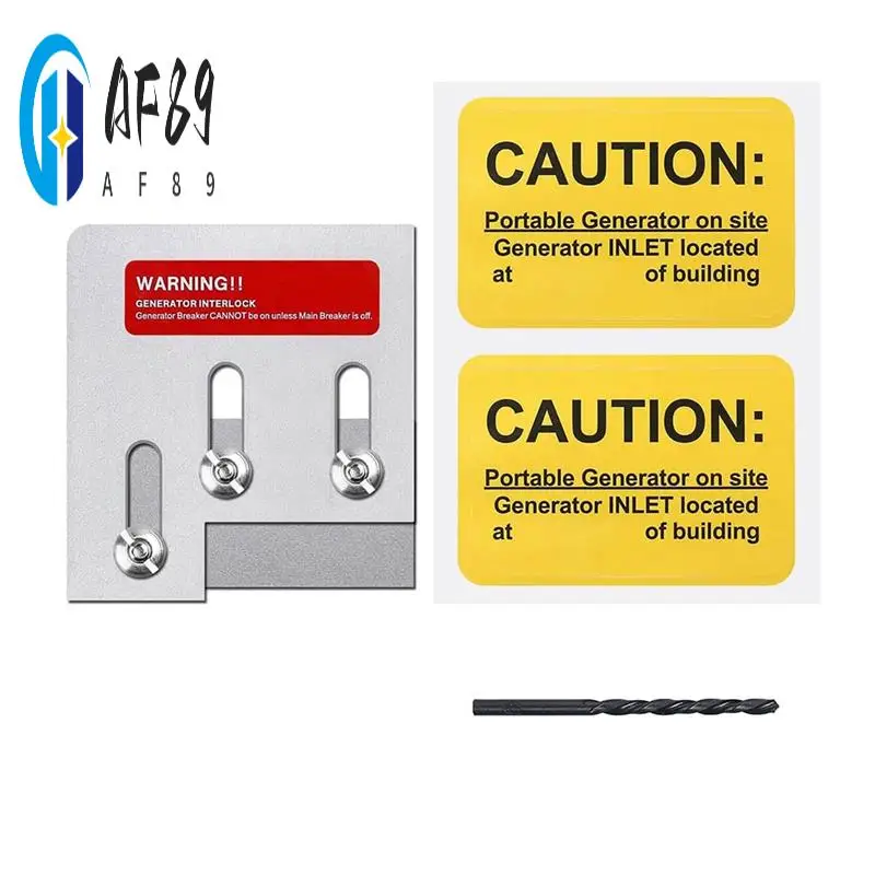 

AF89-Generator Interlock Kit For D QO Or Homeline 150 Or 200 Amp Panels. 1-3/8Inch Space Between Main & Generator Breaker