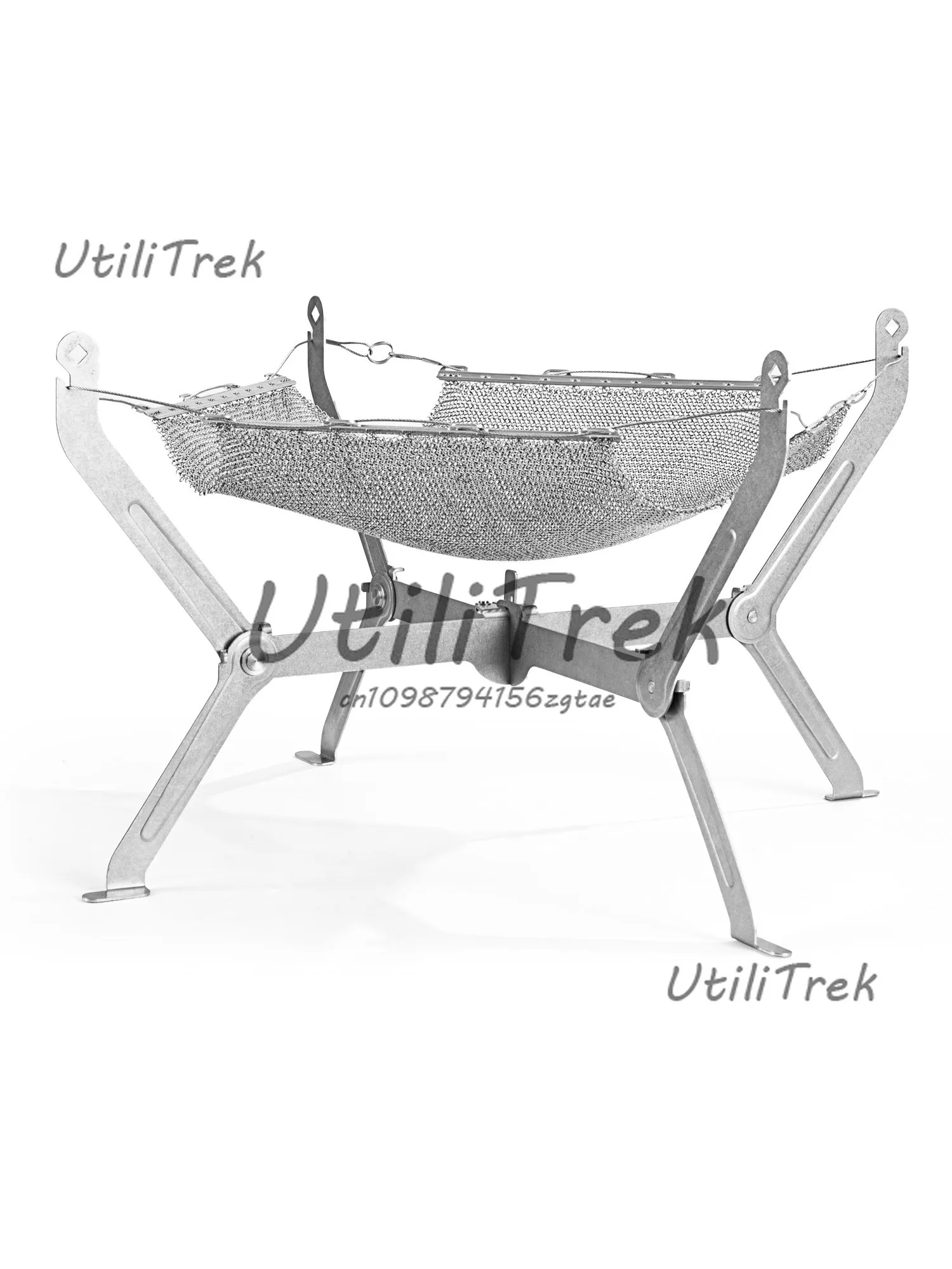 

Fire Rack Grill Titanium Alloy Campfire Stove Fire Pit Camping Bonfire Wood-burning stove