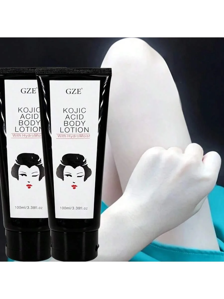 لوشن الجسم بحمض الكوجيك GZE مع حمض الكوجيك والنياسيناميد كريم ترطيب الوجه والجسم مناسب لجميع أنواع البشرة