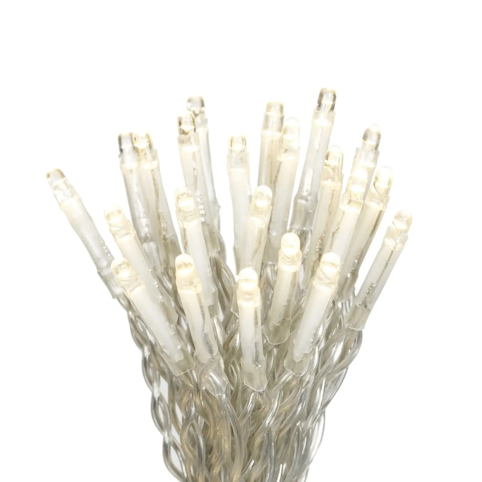 

15-Strand LED Warm White Curtain Outdoor String Lights, End-to-End Connectors