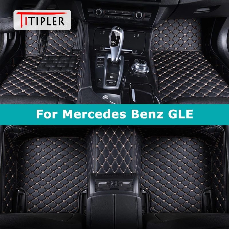 

TITIPLER Custom Car Floor Mats For Mercedes Benz GLE W166 W167 GLE-Coupe C292 C167 2015-2023 Auto Carpets Foot Coche Accessorie