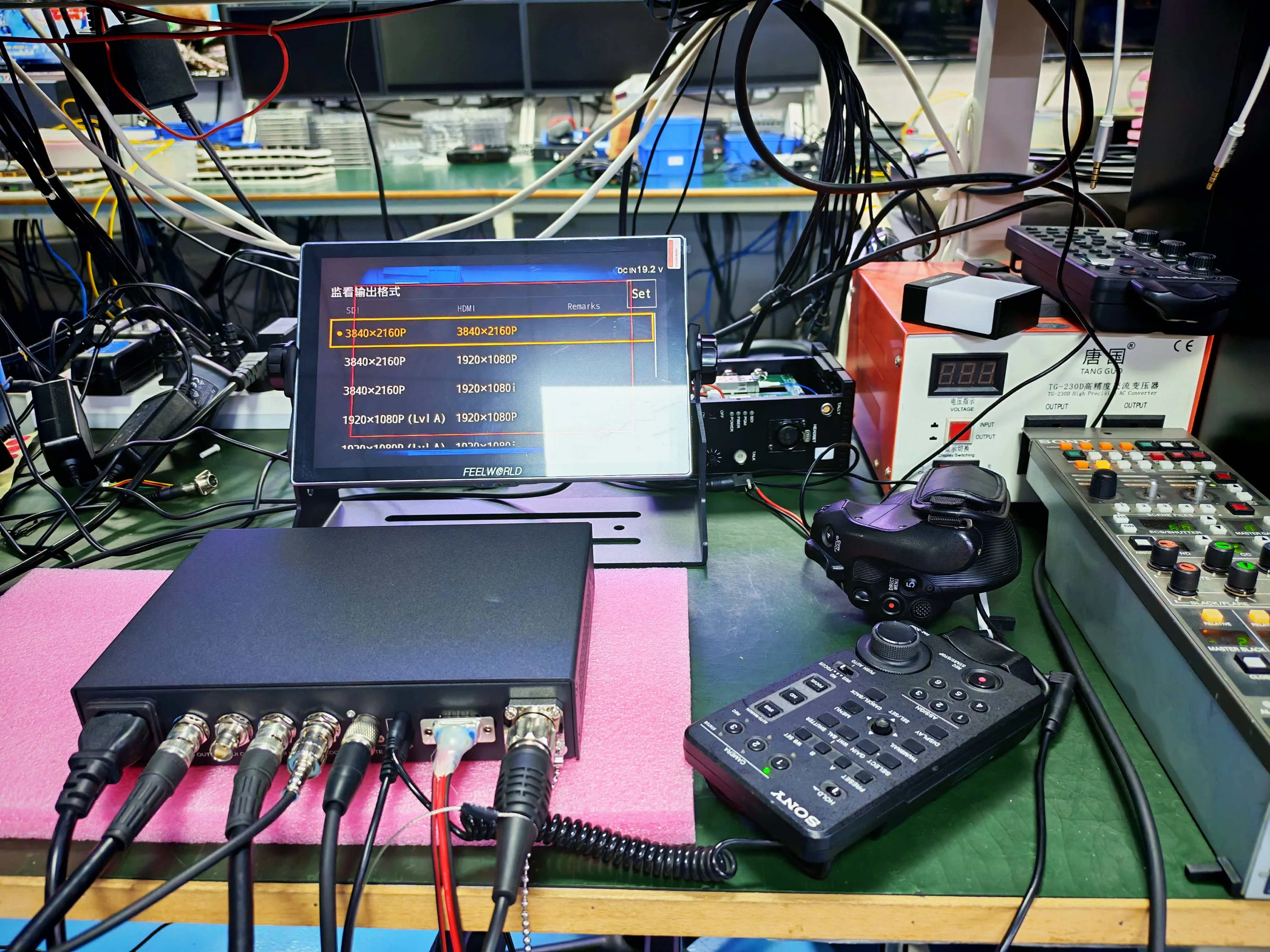 4K Live Production TV Camera to OB Van over 12G SDI Fiber Converter With Return Video