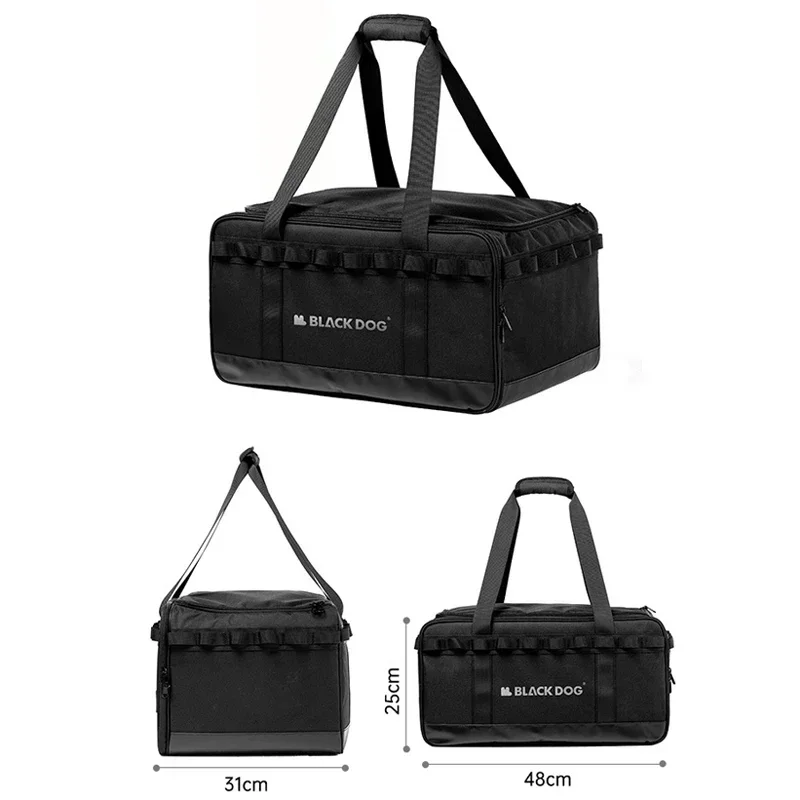 Imagem -06 - Blackdog Outdoor Travel Organizer 300d Oxford Cloth Equipamento de Acampamento Partição Ajustável Bolsa de Armazenamento Impermeável