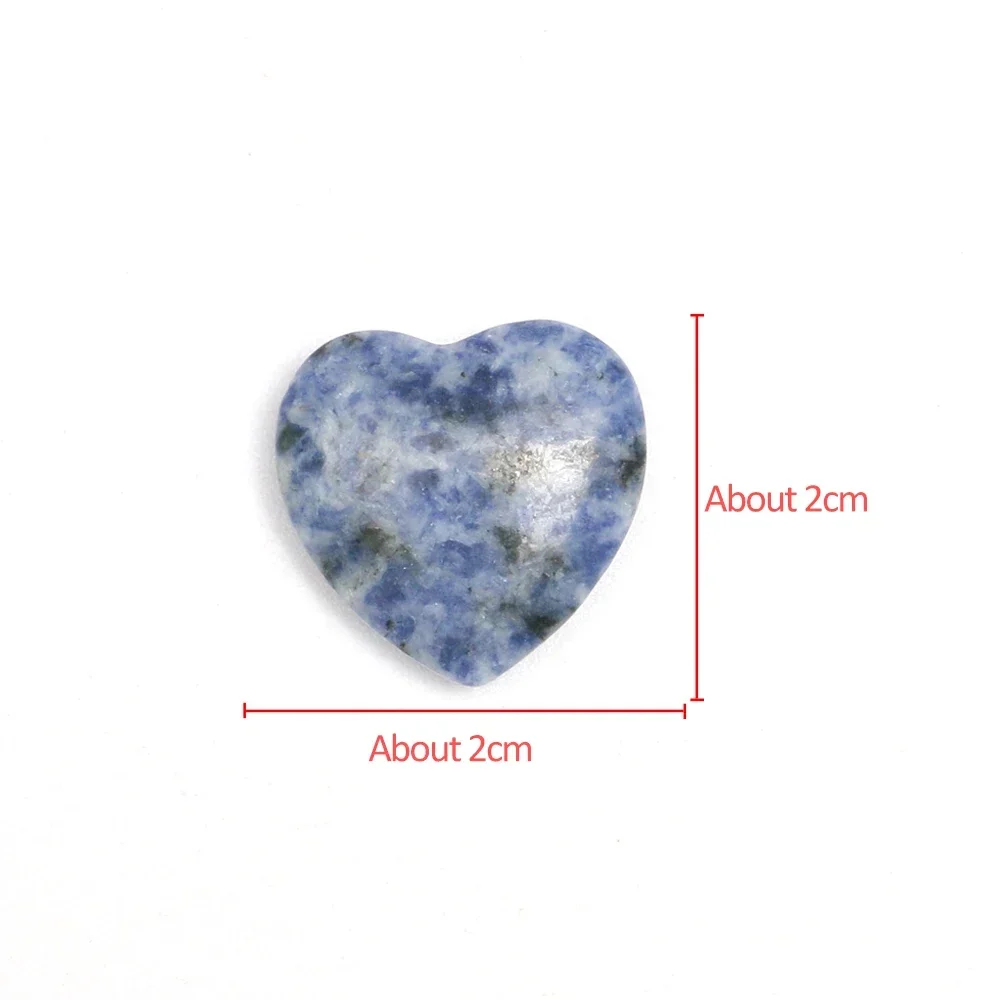 10pcs Mini Rose Quartz Heart Shape Crystal 2