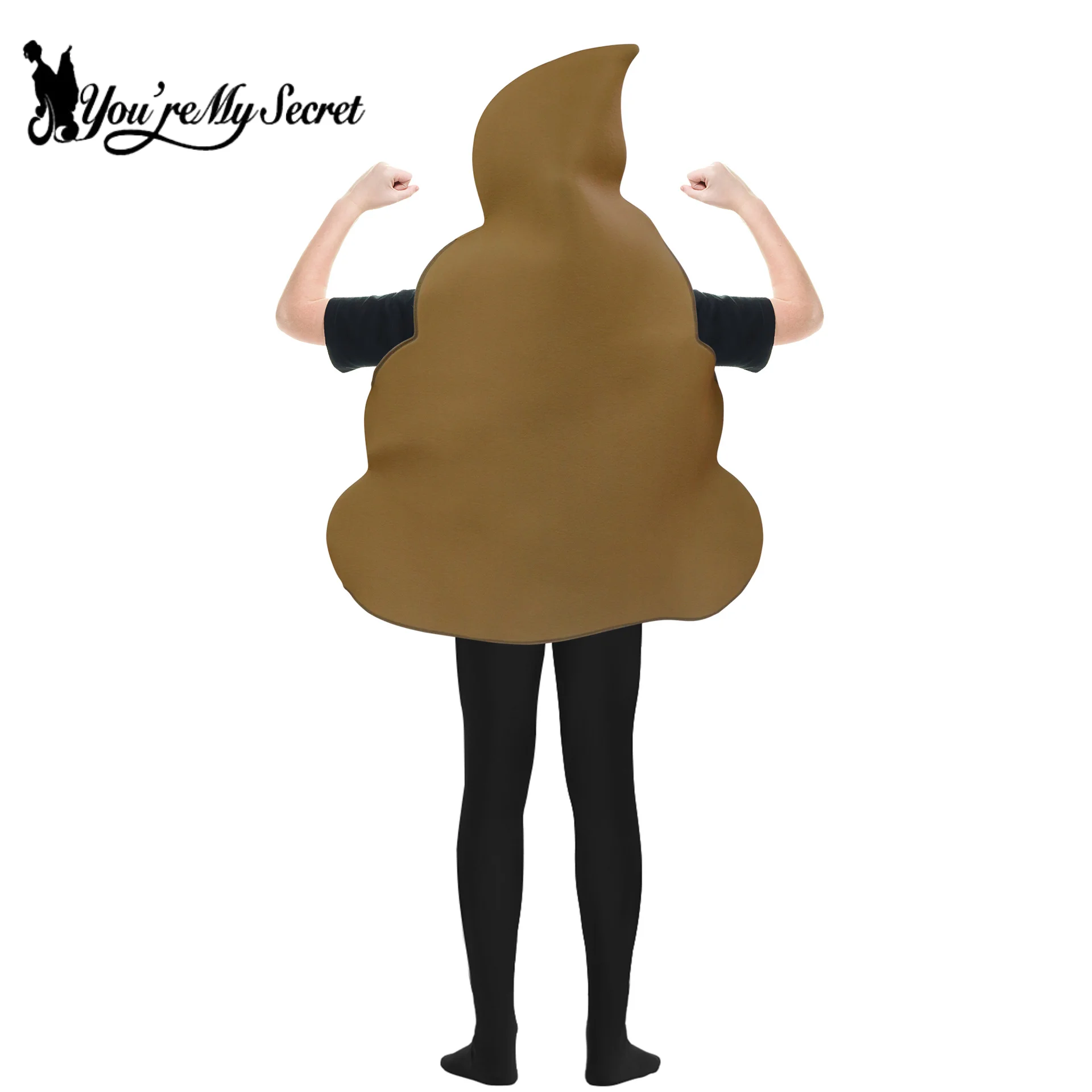 [You\'re My Secret] Adult Kids Poop Costume Funny Stage Show Costume Halloween Party Cosplay Outfit Carnival Party Fancy Dress