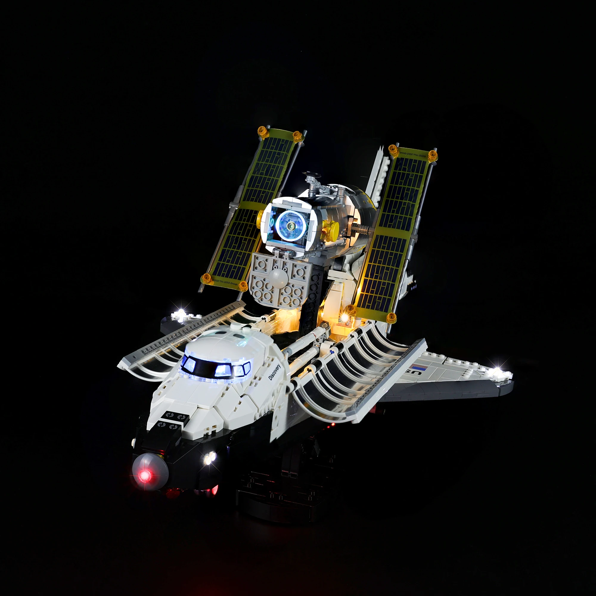 Ensemble d'éclairage LED pour blocs de construction LEGO NASA Space Shuttle Discovery 10283