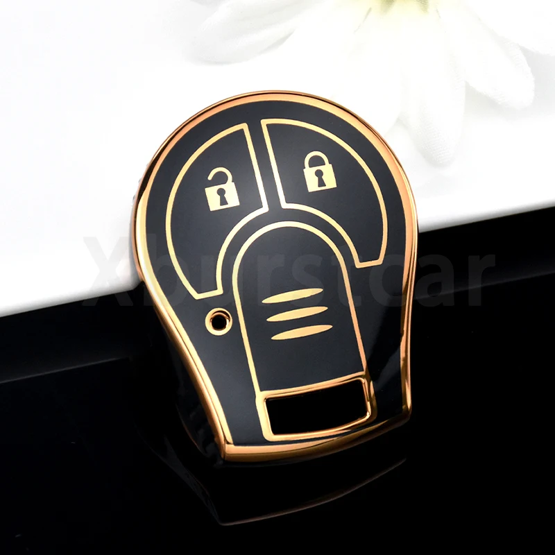 Shell Fob For Nissan Juke Micra Qashqai Tiida Terrano Cube Pathfinder Rogue Maxima Altima Sentra March TPU Car Key Case Cover