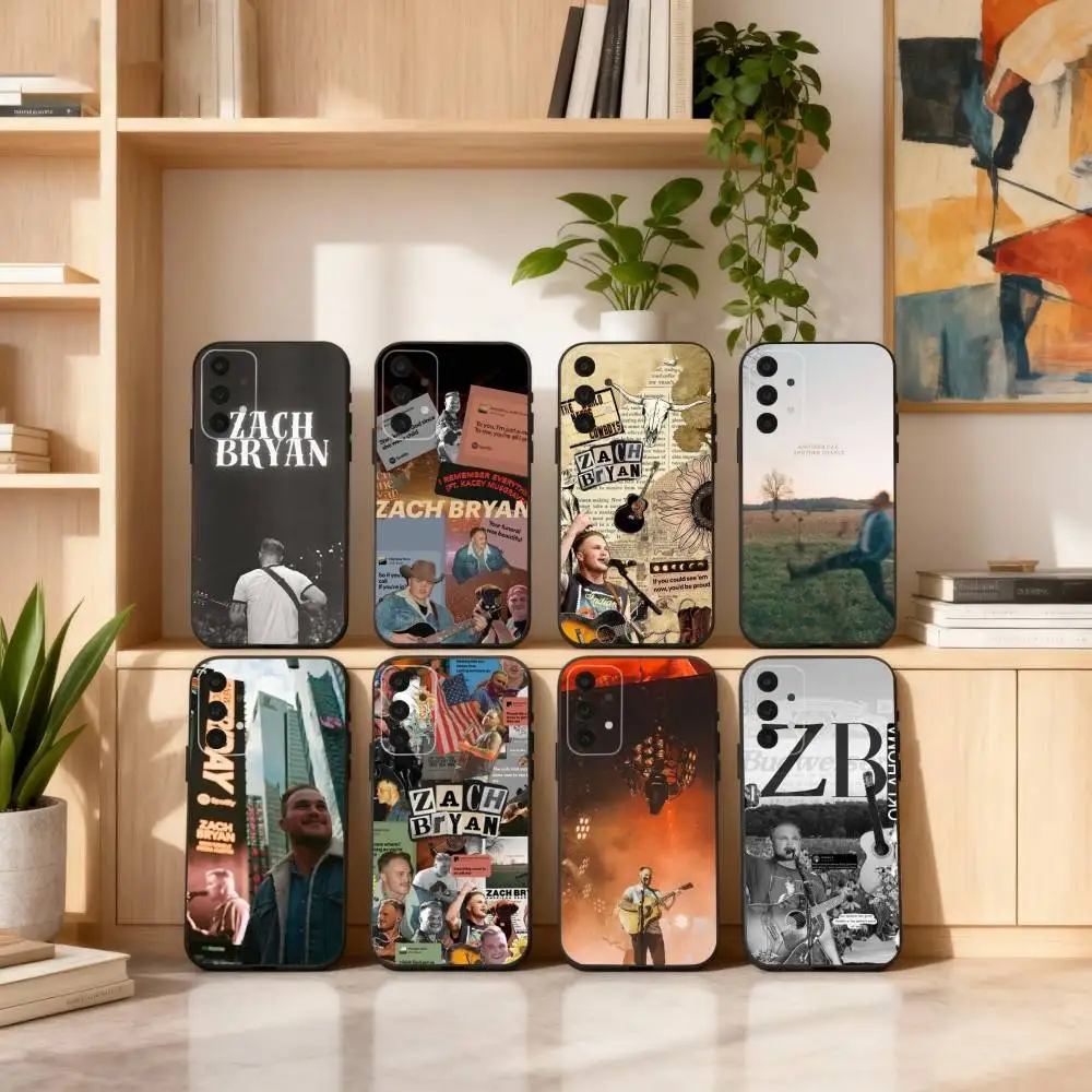 

Singer Z-Zach Bryan Phone Case For Samsung S25,24,23,22,30,21,10,9,Ultra,Plus,Lite,FE,4,5 G Soft Black Case