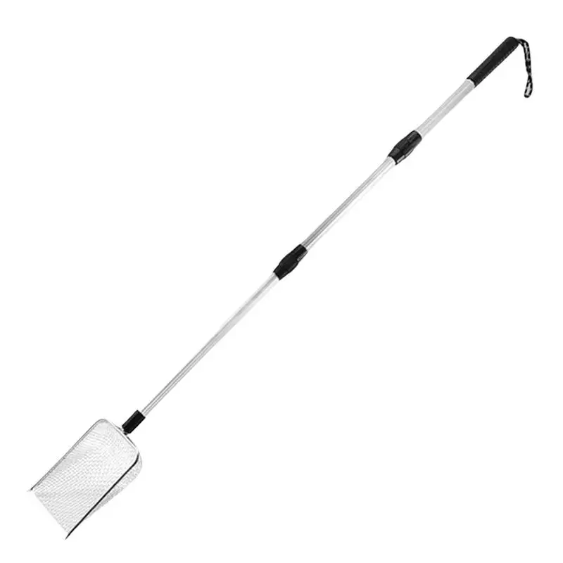 Beach Scoop Sand Sifter Long Handle Sifting Shovel Beach Finds Metal Shark Tooth Beach Scoop Adjustable Sifter Dipper Sand Scoop