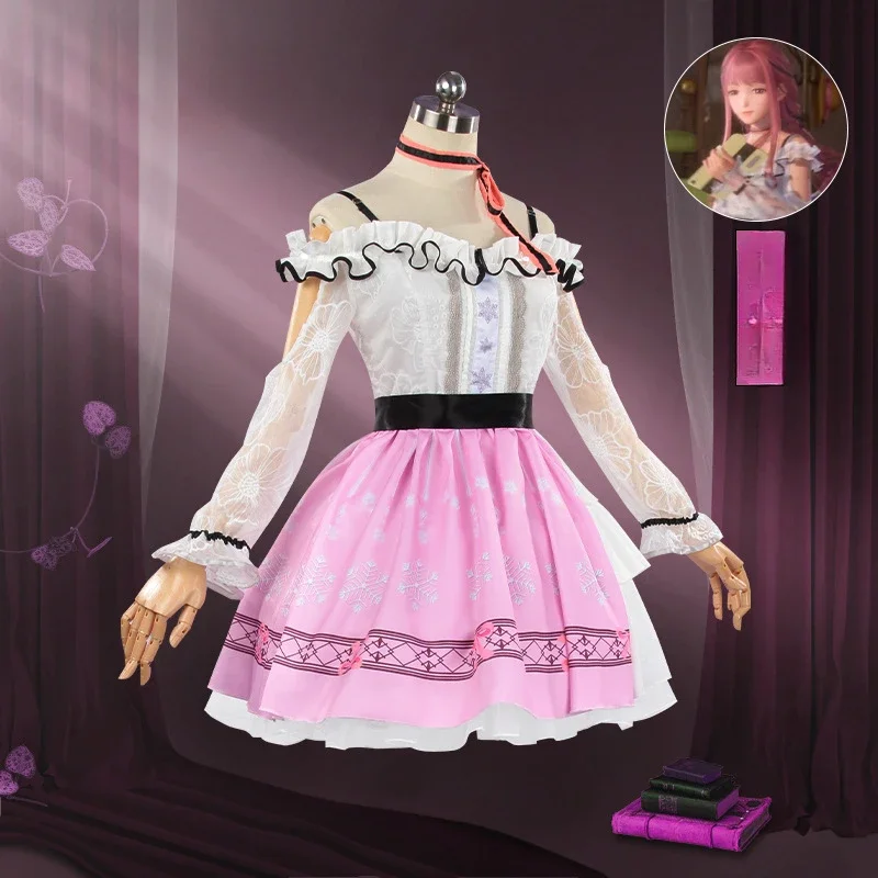 In Stock Nikki Cosplay Costume Ainme Game Infinity Nikki Cosplay Pink Dress Halloween Party Outfits for Women