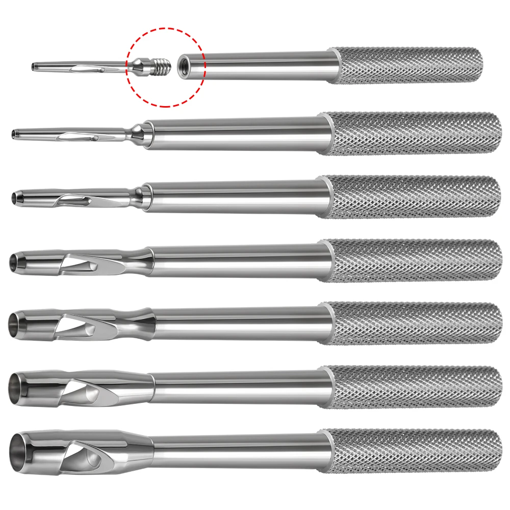 1 Stück Hypoallergenes Sicheres Professionelles Stahl-Piercingwerkzeug Sterilisierbares Ohr- und Körper-Piercinginstrument Unisex Körper-Piercingzubehör